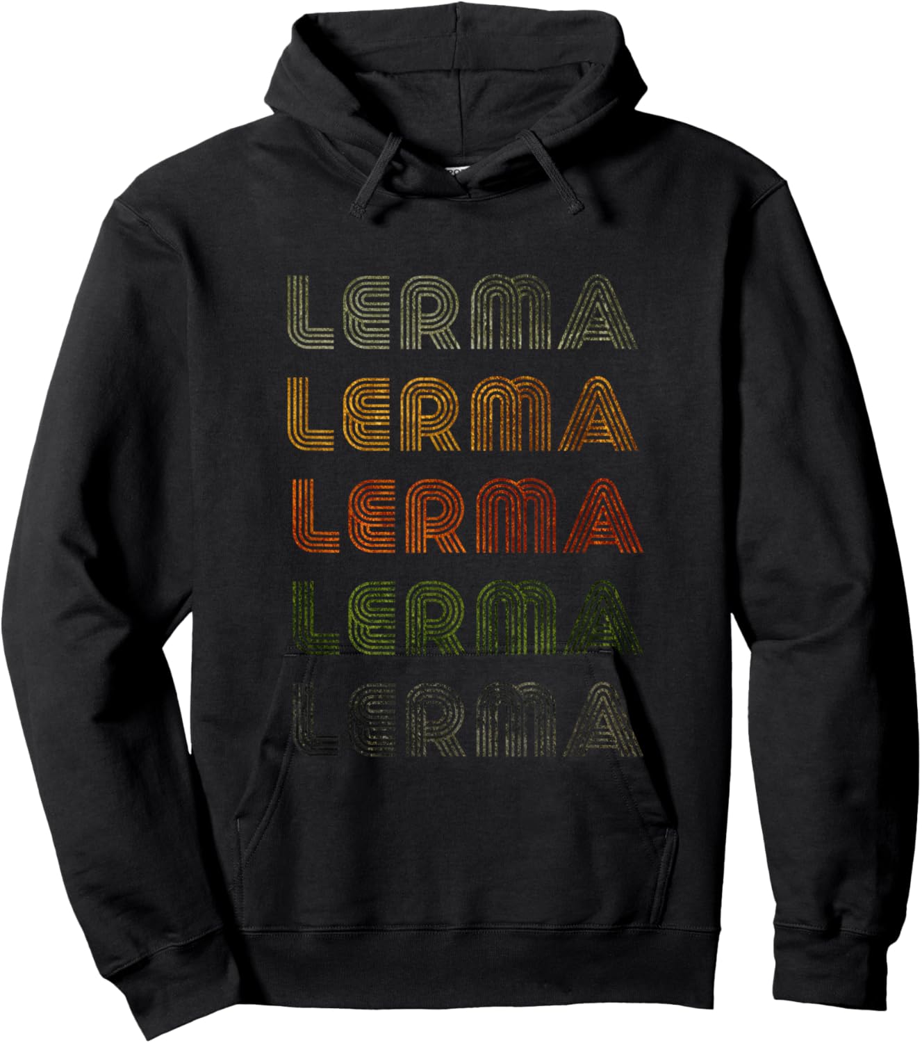 Love Heart Lerma Grunge Vintage Style Black Lerma Hoodie - Hoodie | Black