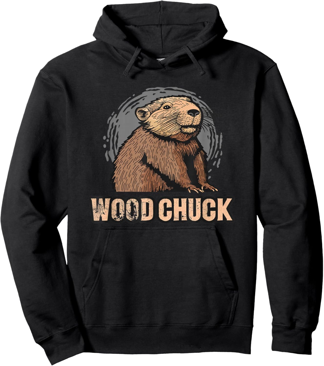 Pretty Woodchuck Costume for Funny Boys and Girls Hoodie - Hoodie | Black