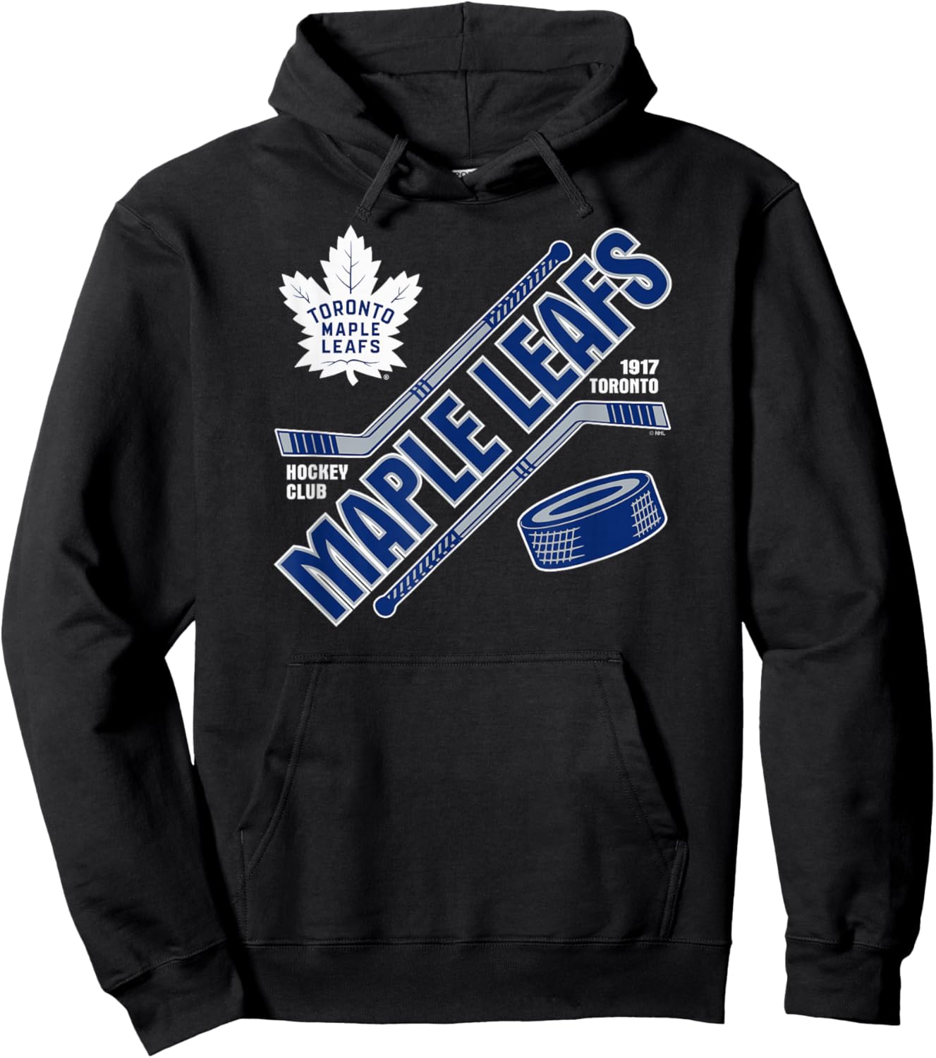 Toronto Maple Leafs Force Black Officially Licensed Hoodie - Hoodie | Black