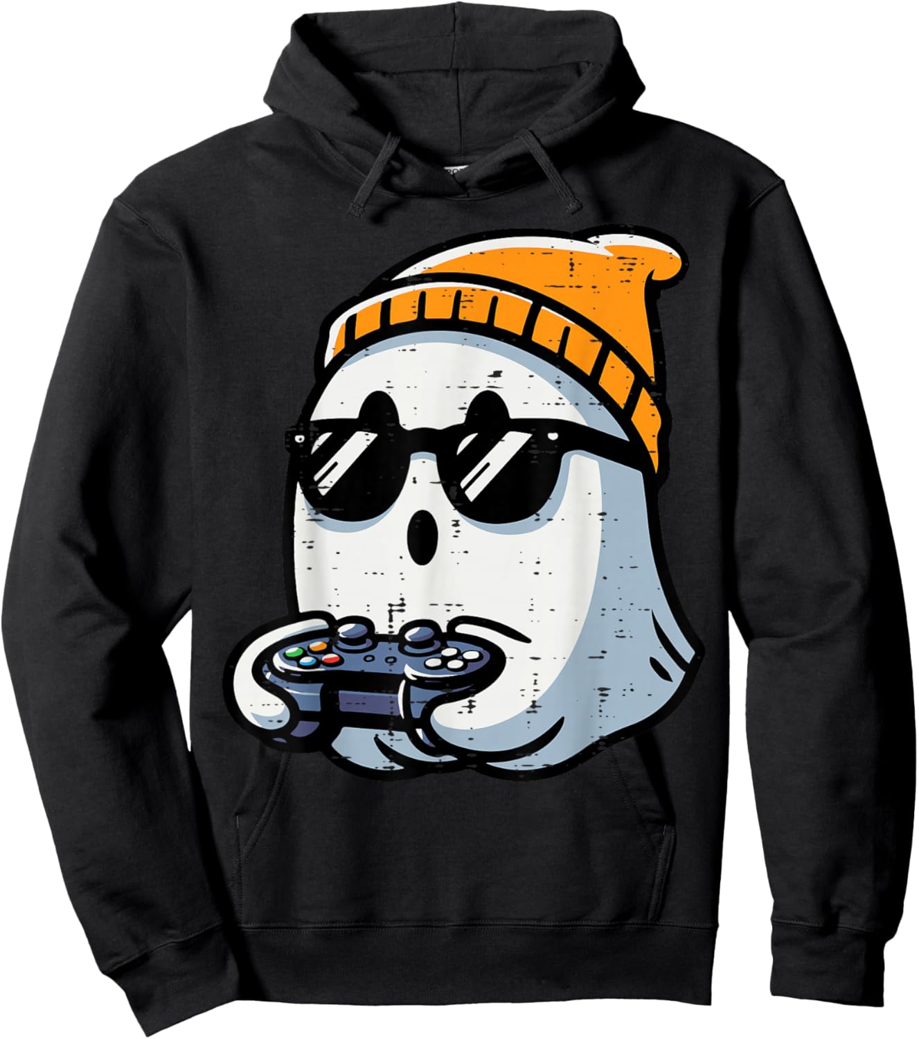 Ghost Video Gamer Gaming Halloween Men Boys Kids Teen Youth Hoodie - Hoodie | Black