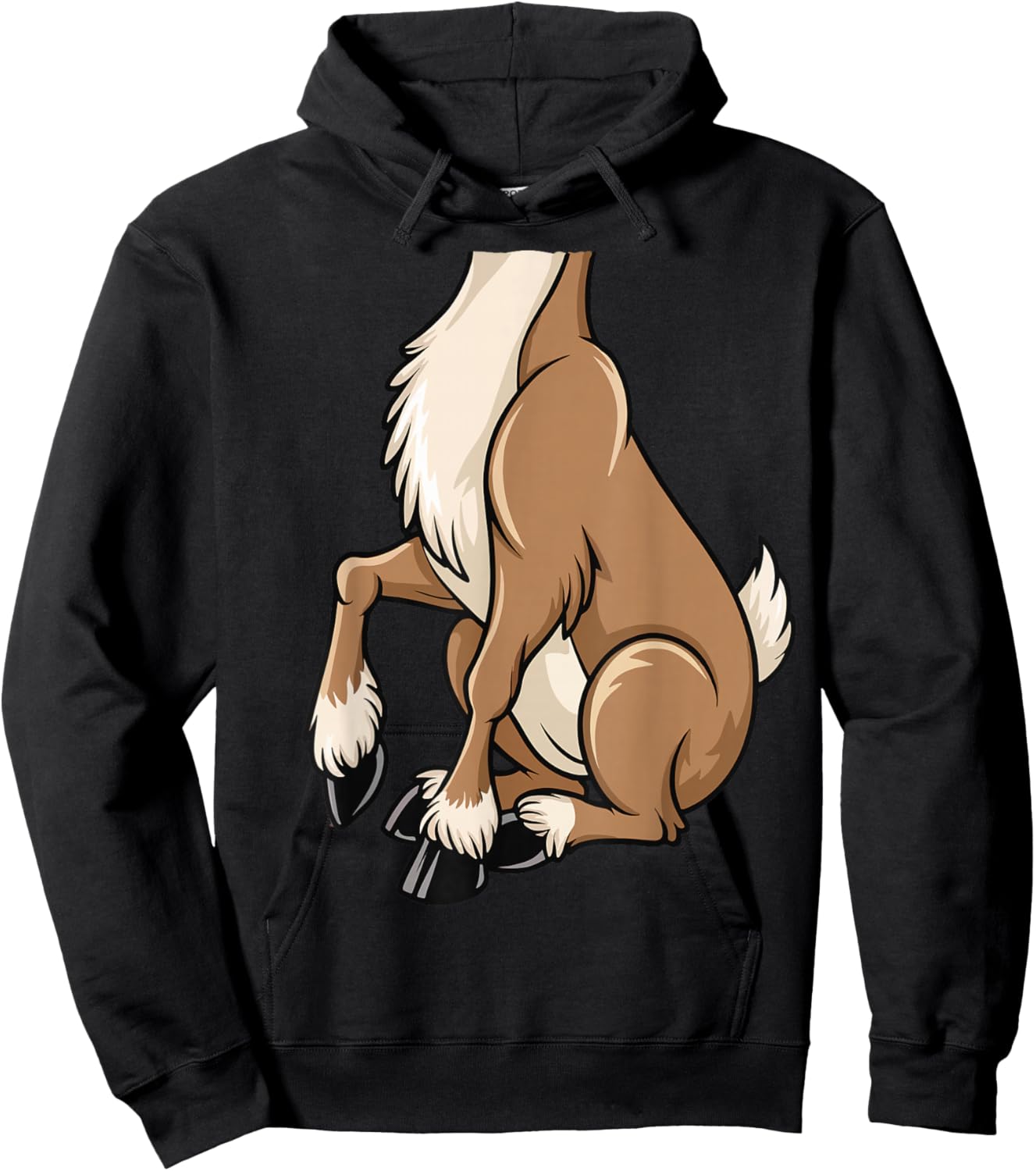 Reindeer Shirt Adult Kids Men Women Brown Deer Costume Hoodie - Hoodie | Black