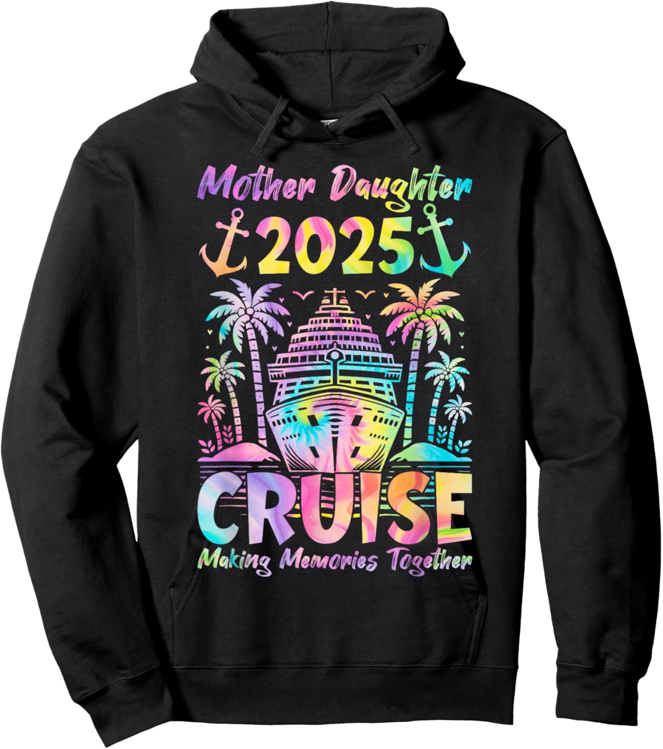 Cruise Mother Daughter Trip 2025 Funny Mom Daughter Vacation Hoodie - Hoodie | Black