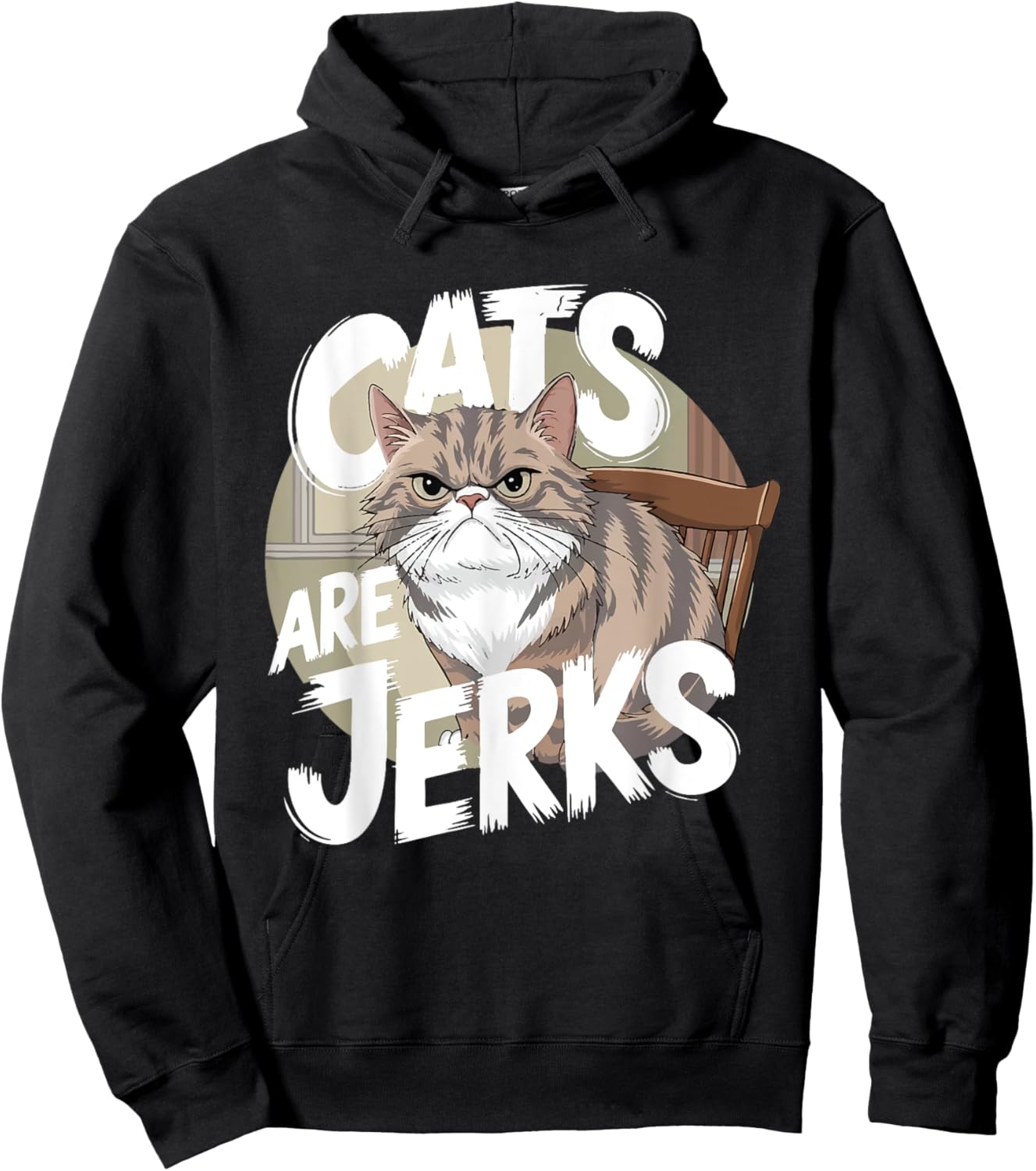 Cats Are Jerks For Cat Lovers Hoodie - Hoodie | Black