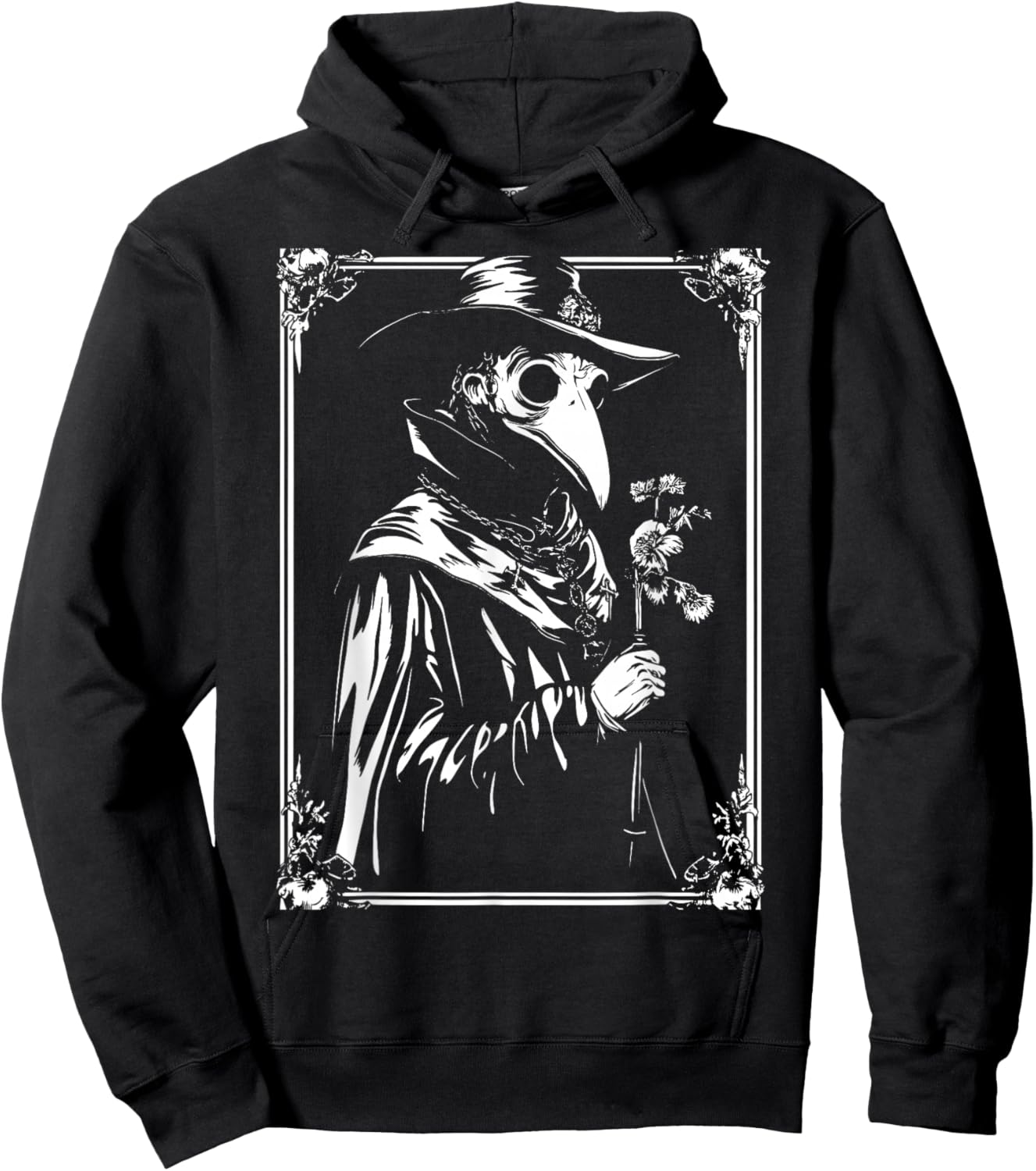 Plague Doctor Occult Gothic Steampunk Goth Hoodie - Hoodie | Black