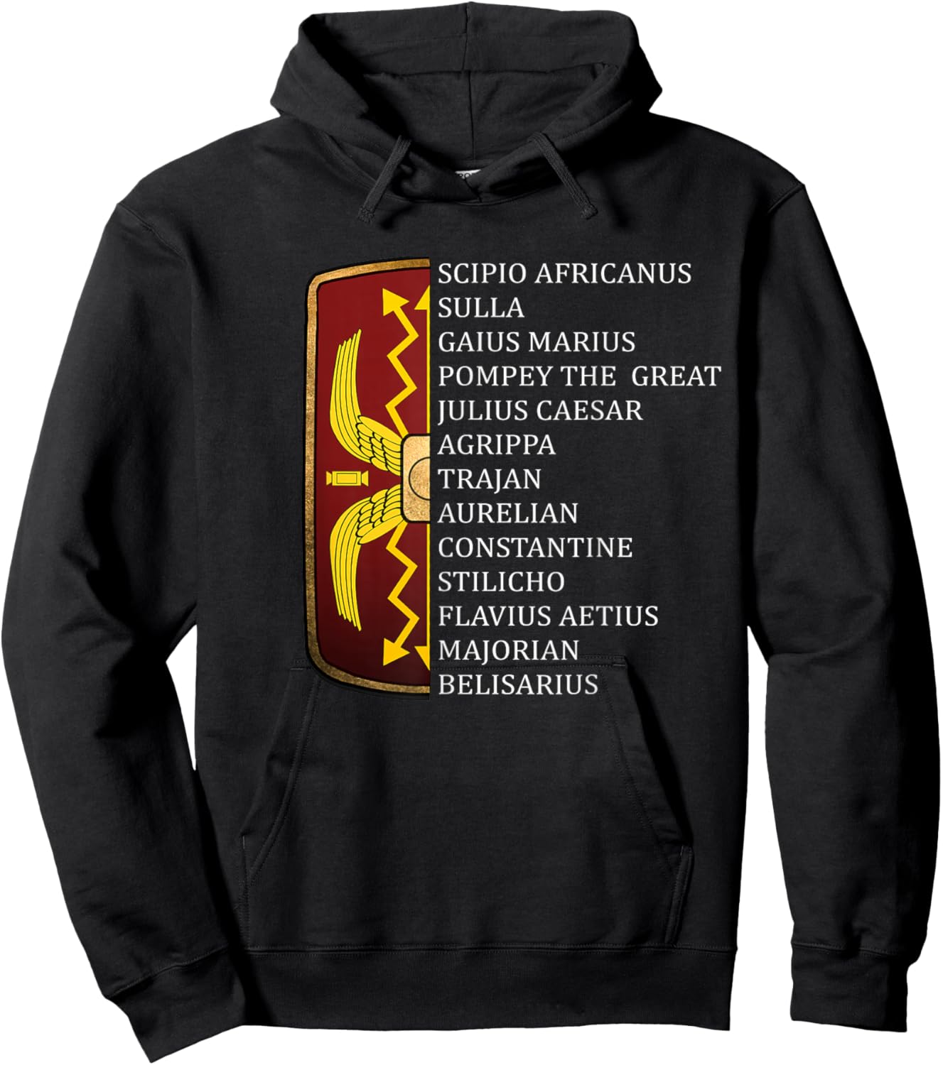 Ancient Roman Generals Legions of Rome Hoodie - Hoodie | Black