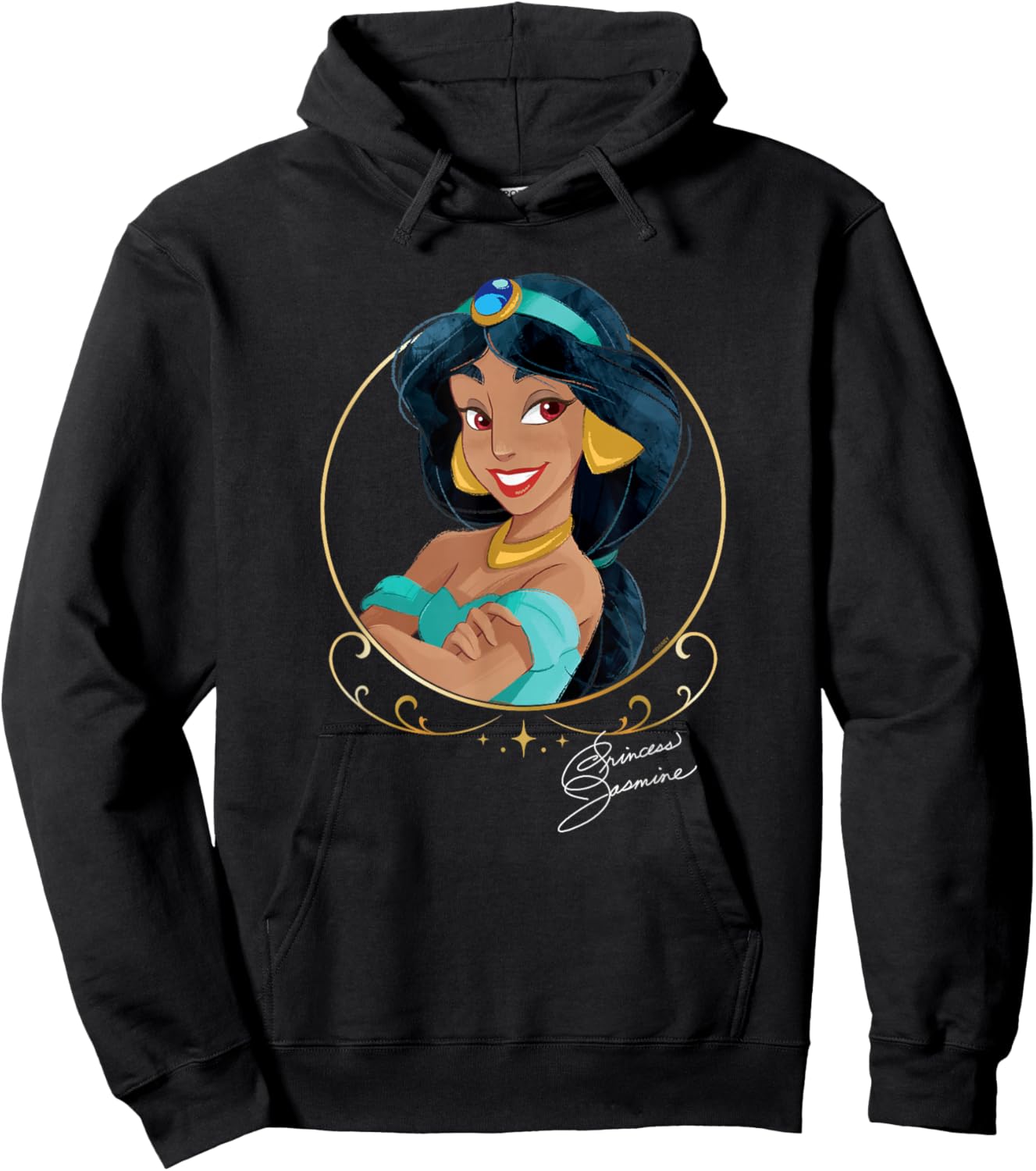 Disney Princess Royalty Group Matching Jasmine 2-Sided Hoodie - Hoodie | Black