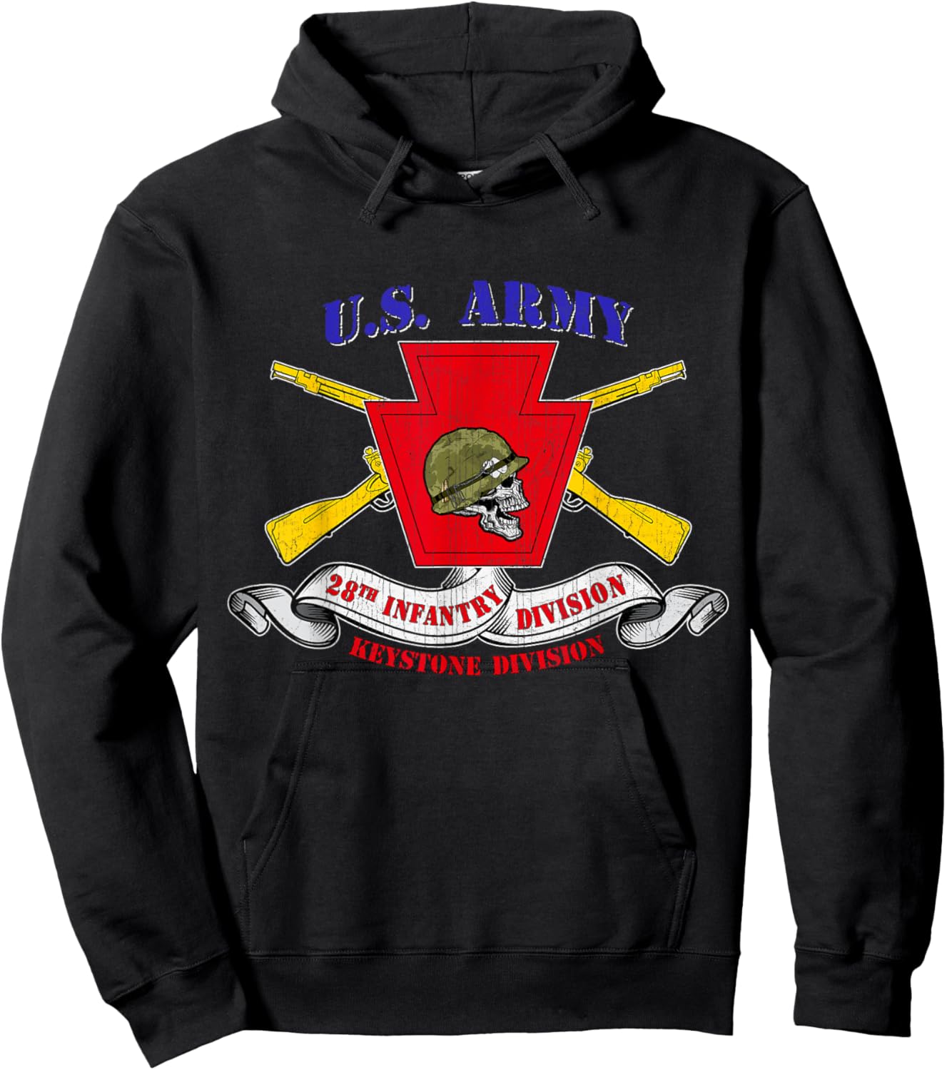 28th Infantry Division 28th ID Veteran Keystone Division Hoodie - Hoodie | Black