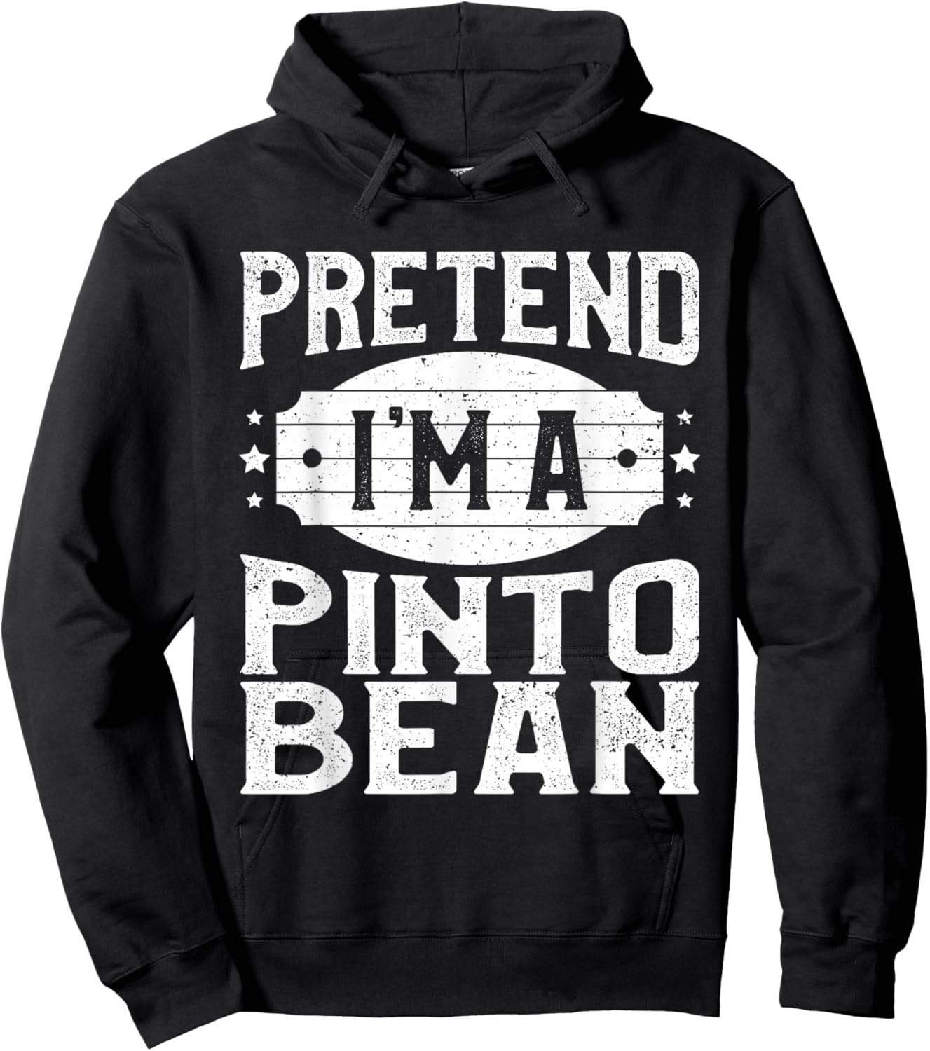 Pretend I'm A Pinto Bean Matching Costume Halloween Party Hoodie - Hoodie | Black