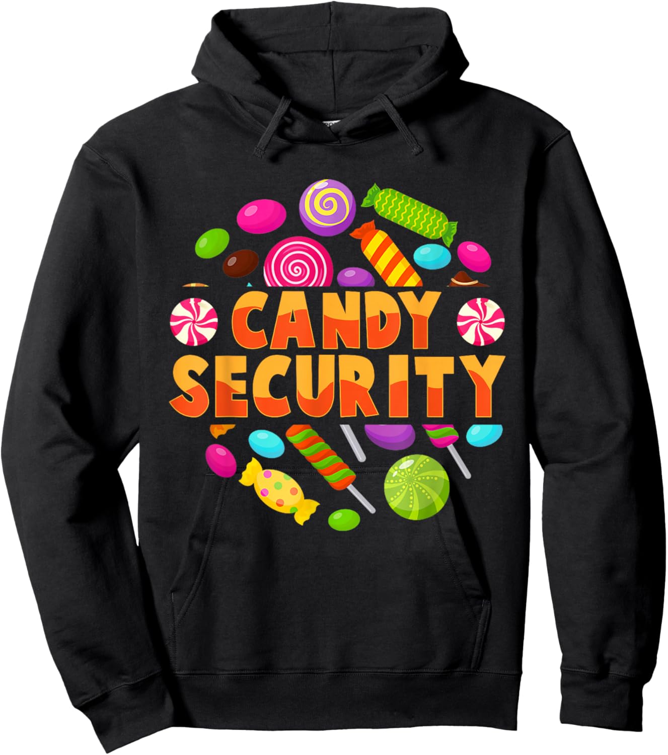 Candy Security Funny Candy Land Costume Candyland Party Hoodie - Hoodie | Black