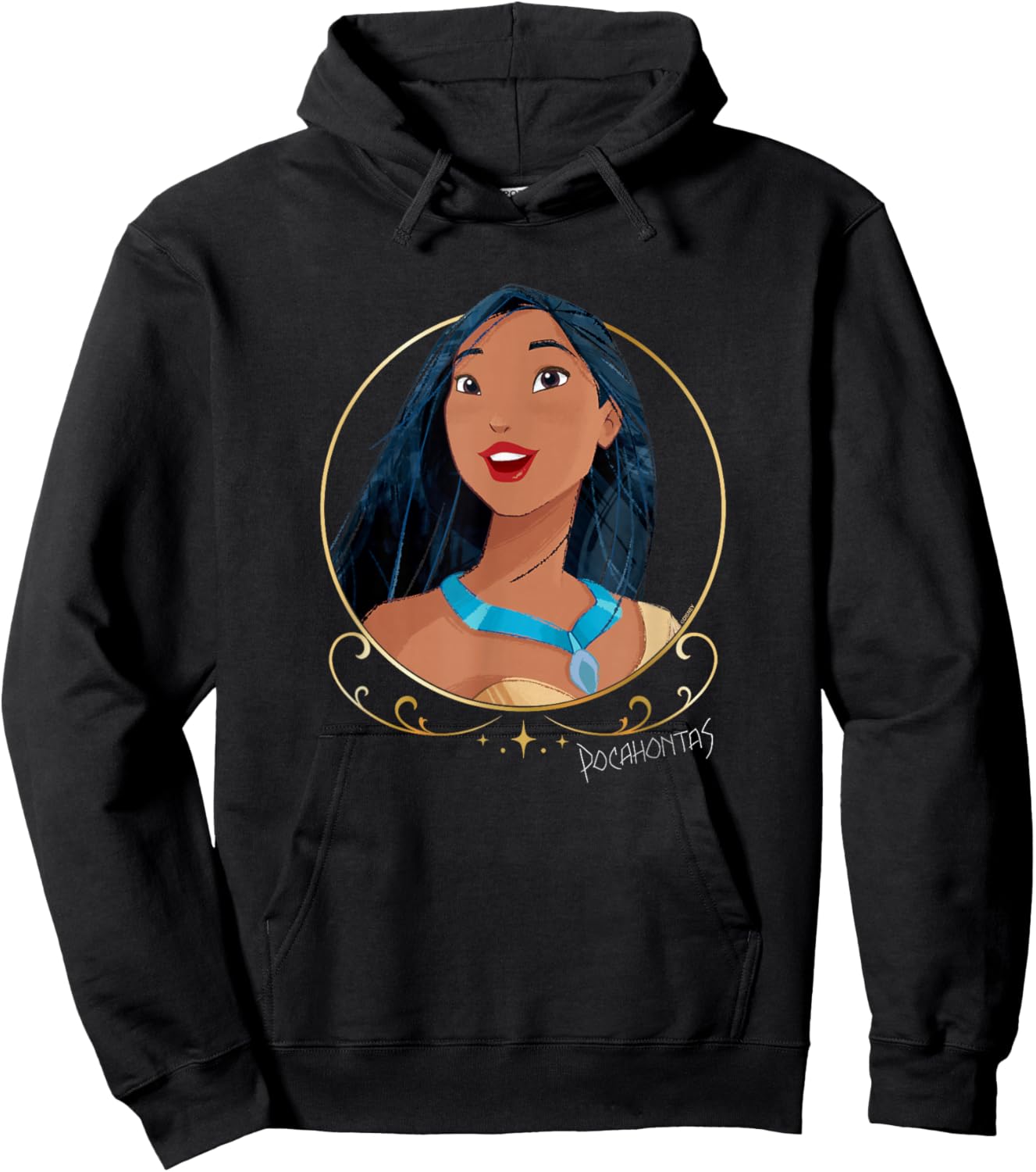 Disney Princess Royalty Group Matching Pocahontas 2-Sided Hoodie - Hoodie | Black