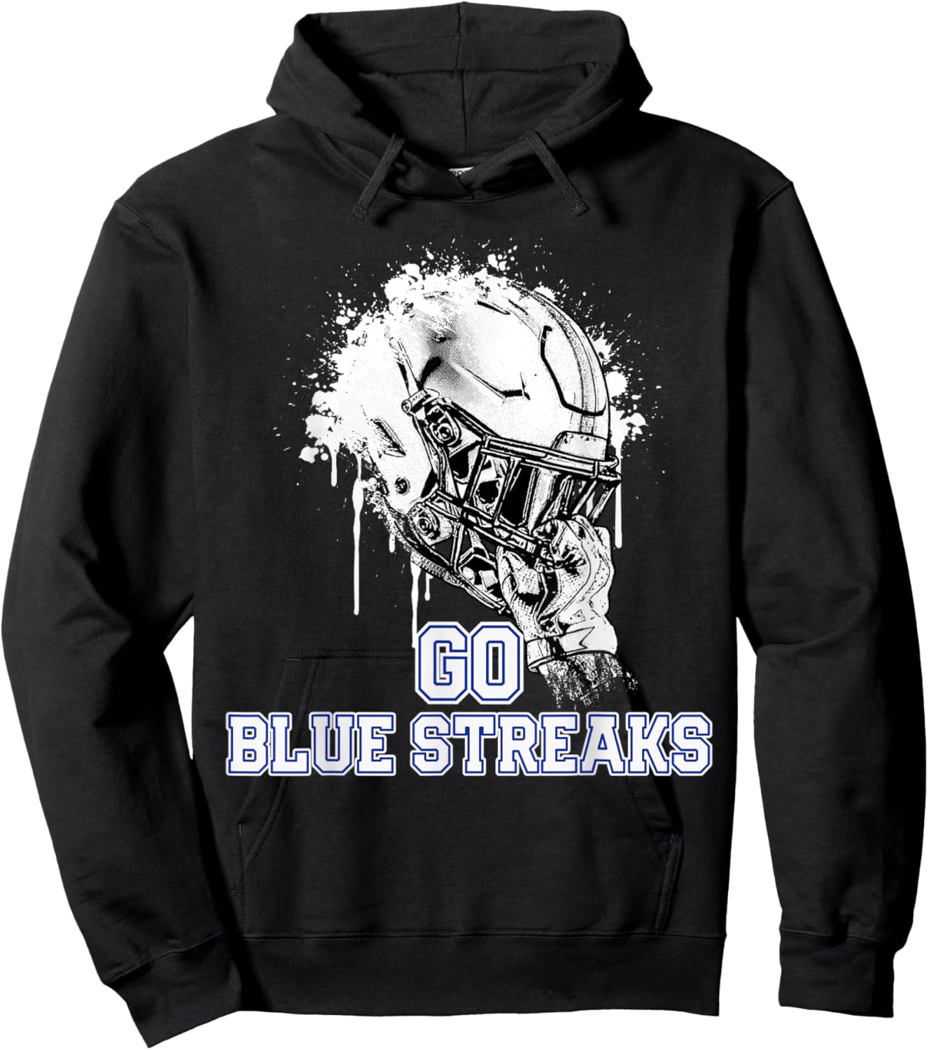 Madison Blue Streaks Rising Helmet GO! Hoodie - Hoodie | Black