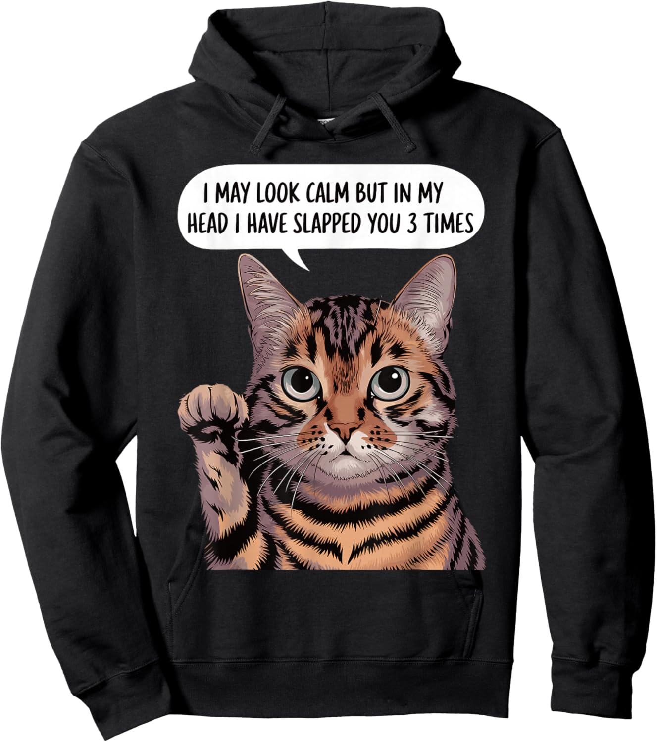 Love Cat Graphic Shirts Women Hoodie - Hoodie | Black