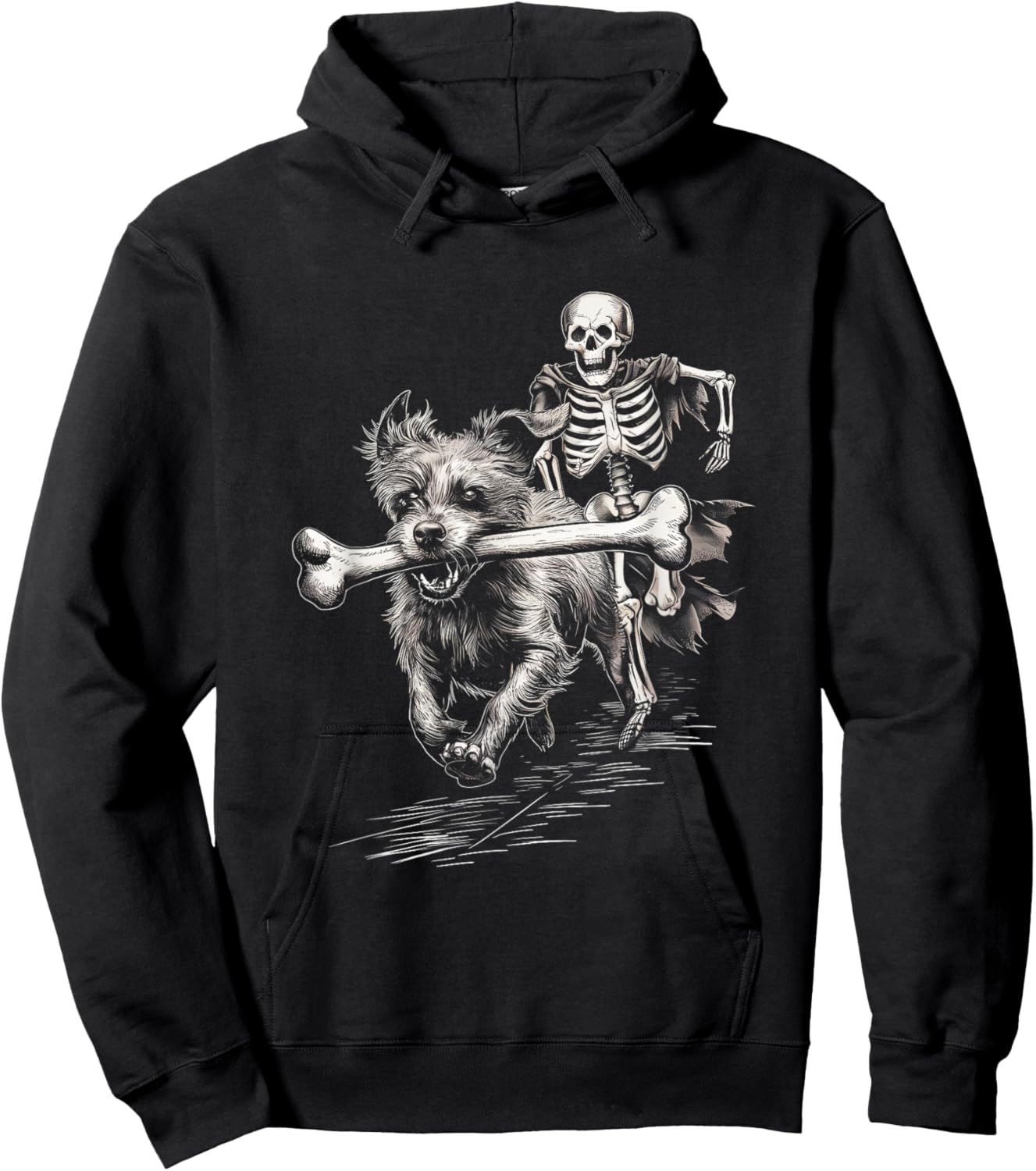 T-Shirt Hoodie - Hoodie | Black