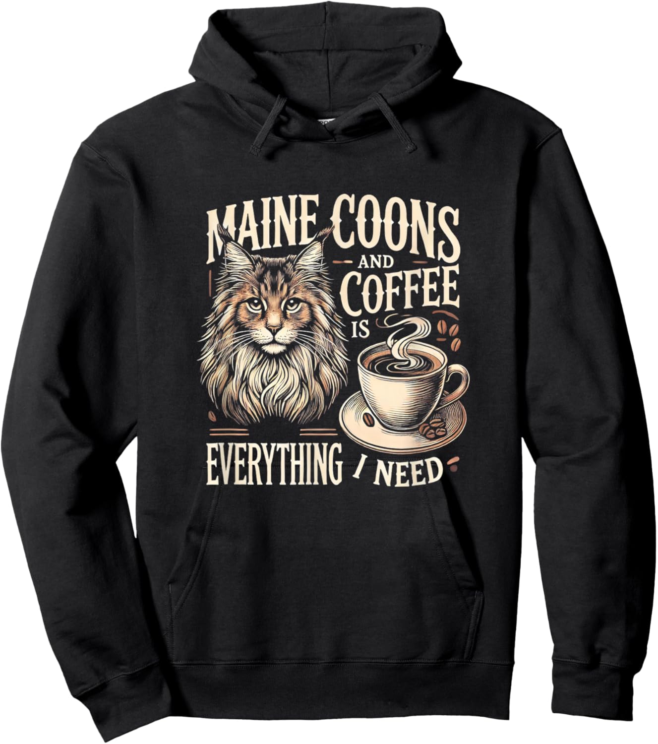 Maine Coon Lover Maine Coon Cat Maine Coons Women Hoodie - Hoodie | Black