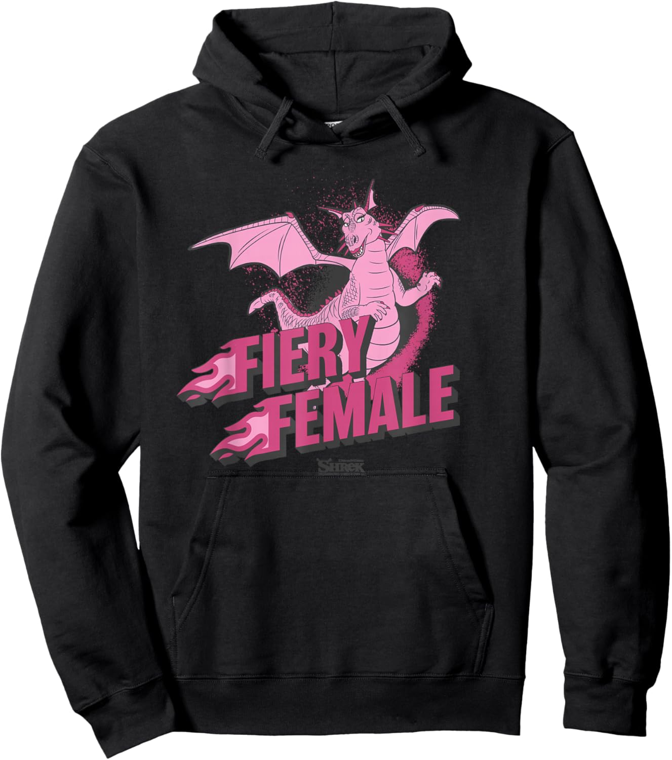 Shrek Dragon Fiery Female Hoodie - Hoodie | Black