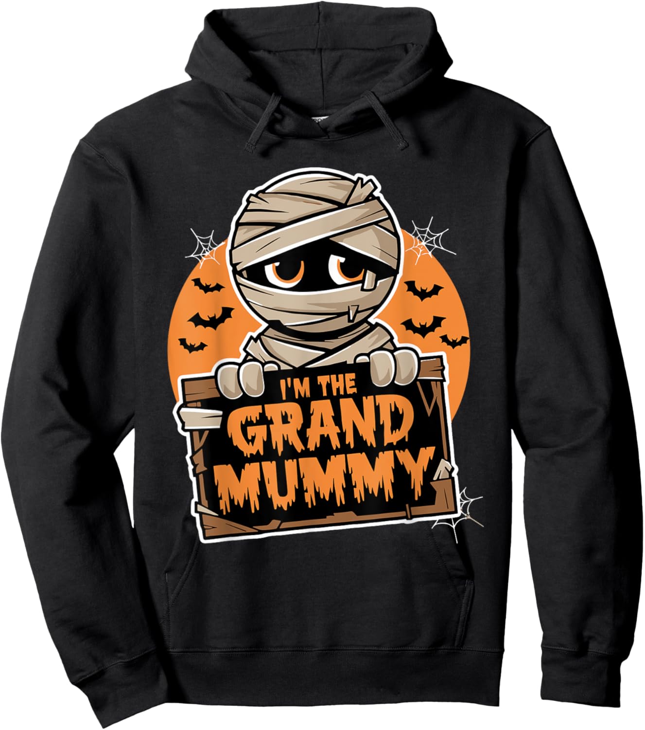 I'm The Grand Mummy Funny Grandma Halloween Hoodie - Hoodie | Black