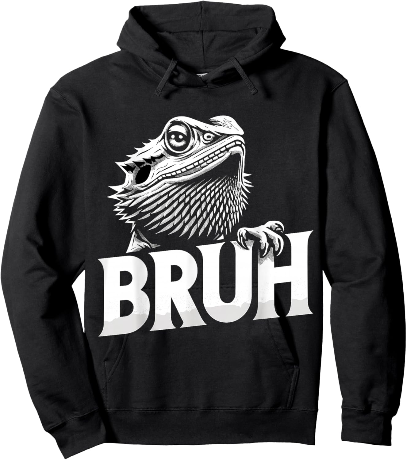 Bruh Bearded Dragon Hoodie - Hoodie | Black