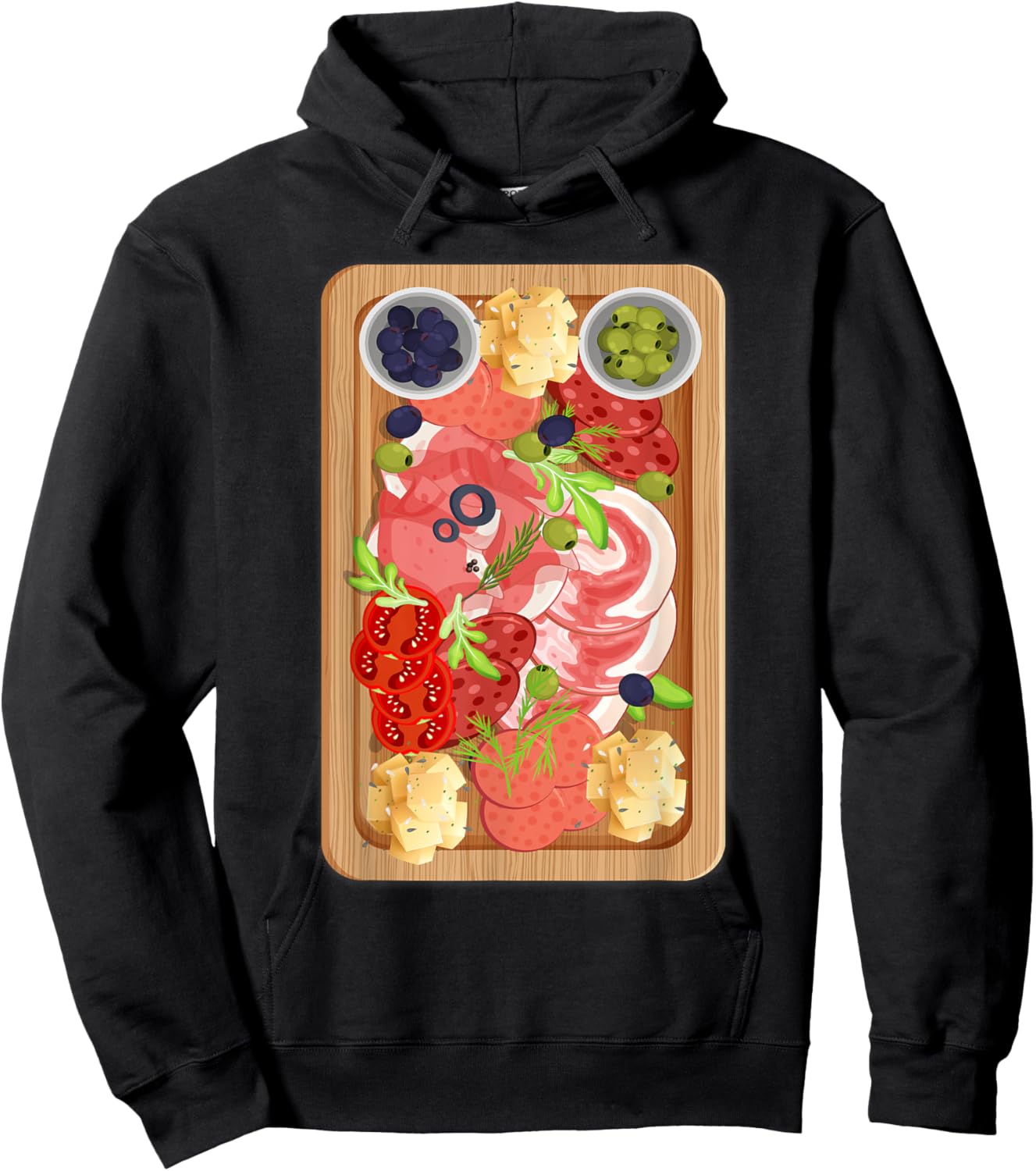 Couple Costume, Best Friend Costume, Charcuterie Board Hoodie - Hoodie | Black