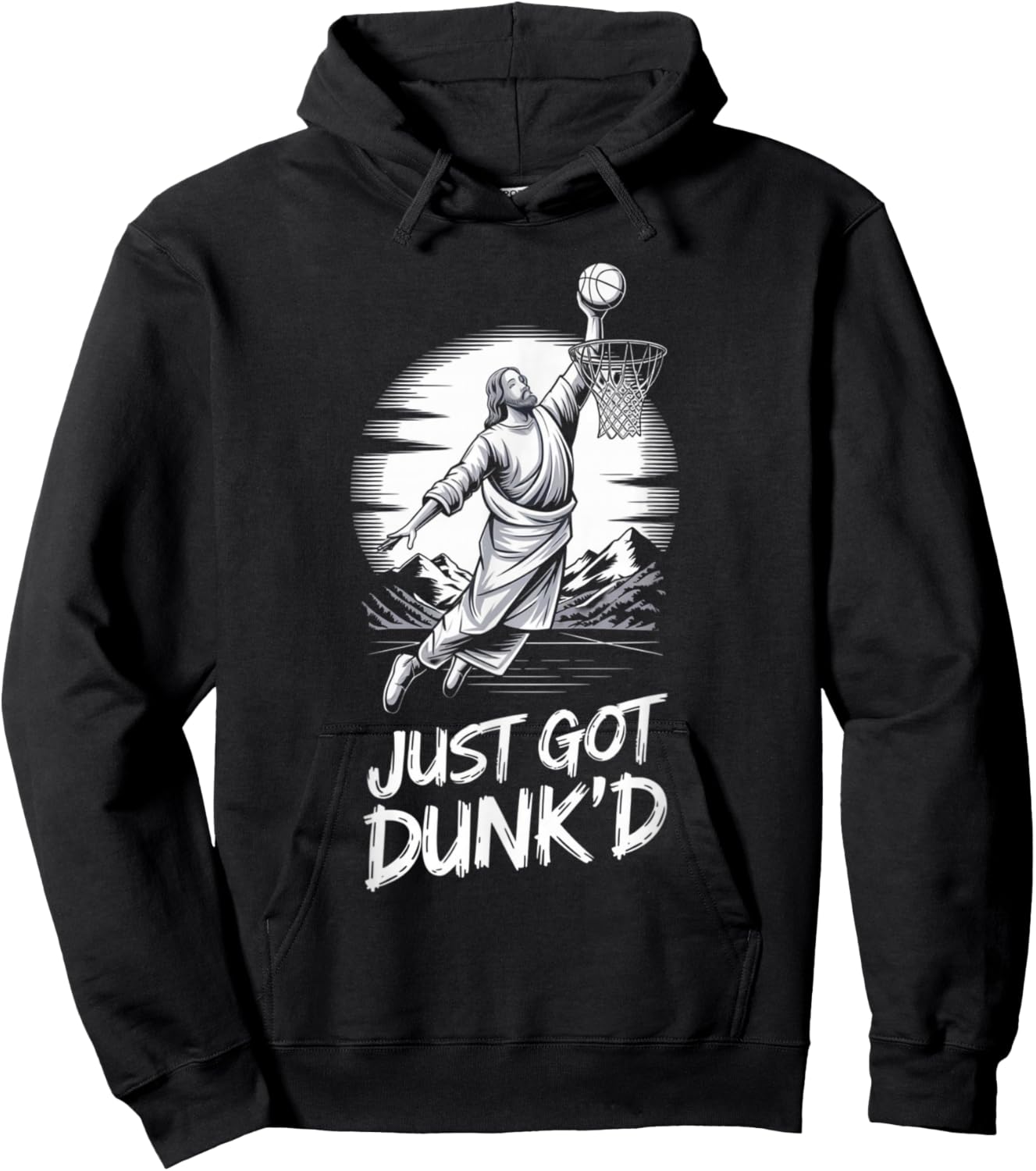 Just Got Dunked Baptism Basketball Hoodie - Hoodie | Black