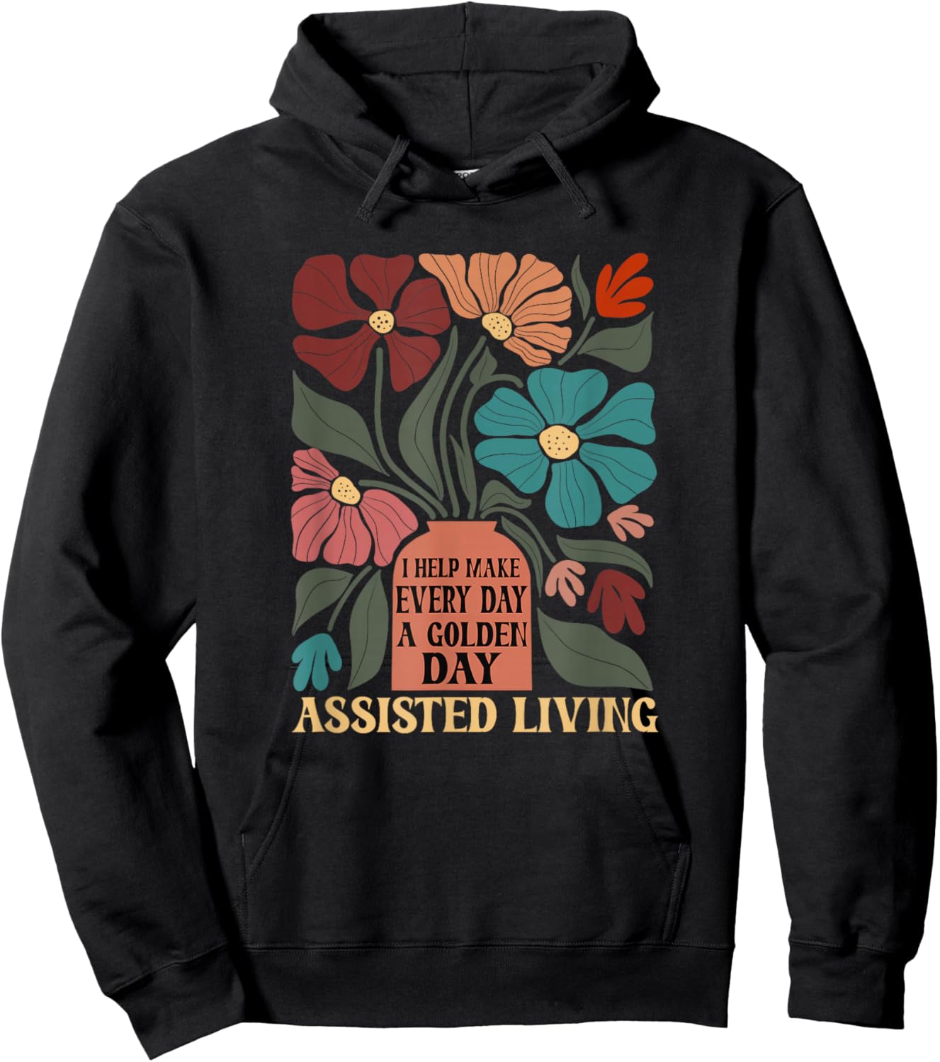 Assisted Living Hoodie - Hoodie | Black