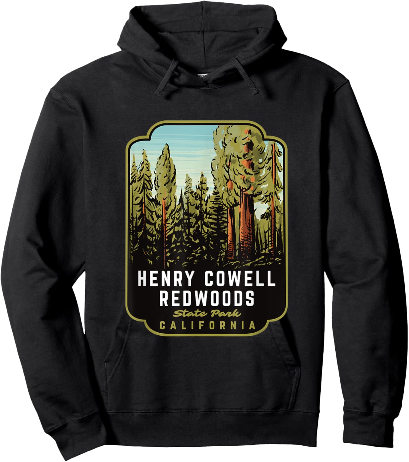 Henry Cowell Redwoods State Park CA Hoodie - Hoodie | Black