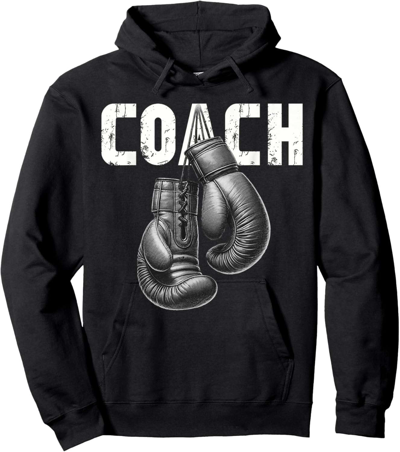 Boxing Coach Kickboxing Boxing Gloves Boxer Sporty Athlete Hoodie - Hoodie | Black