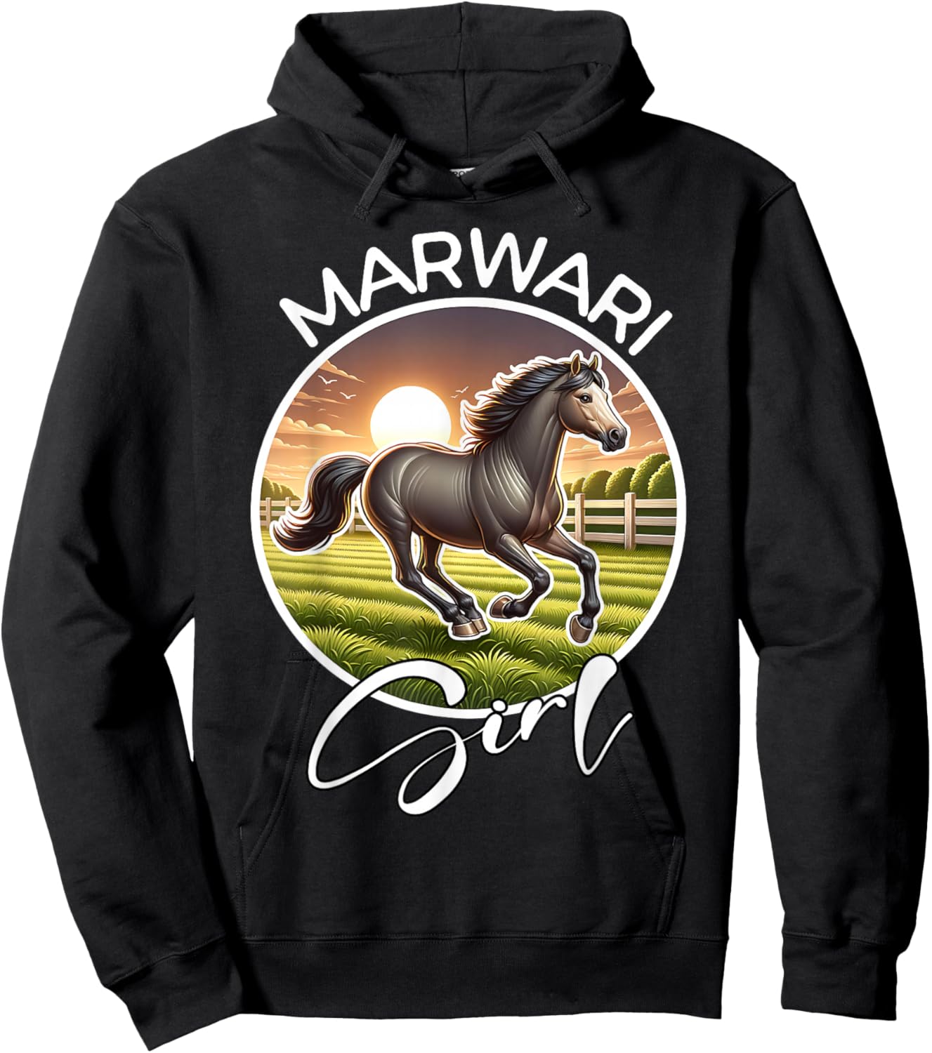Marwari Girl Marwari Hoodie - Hoodie | Black