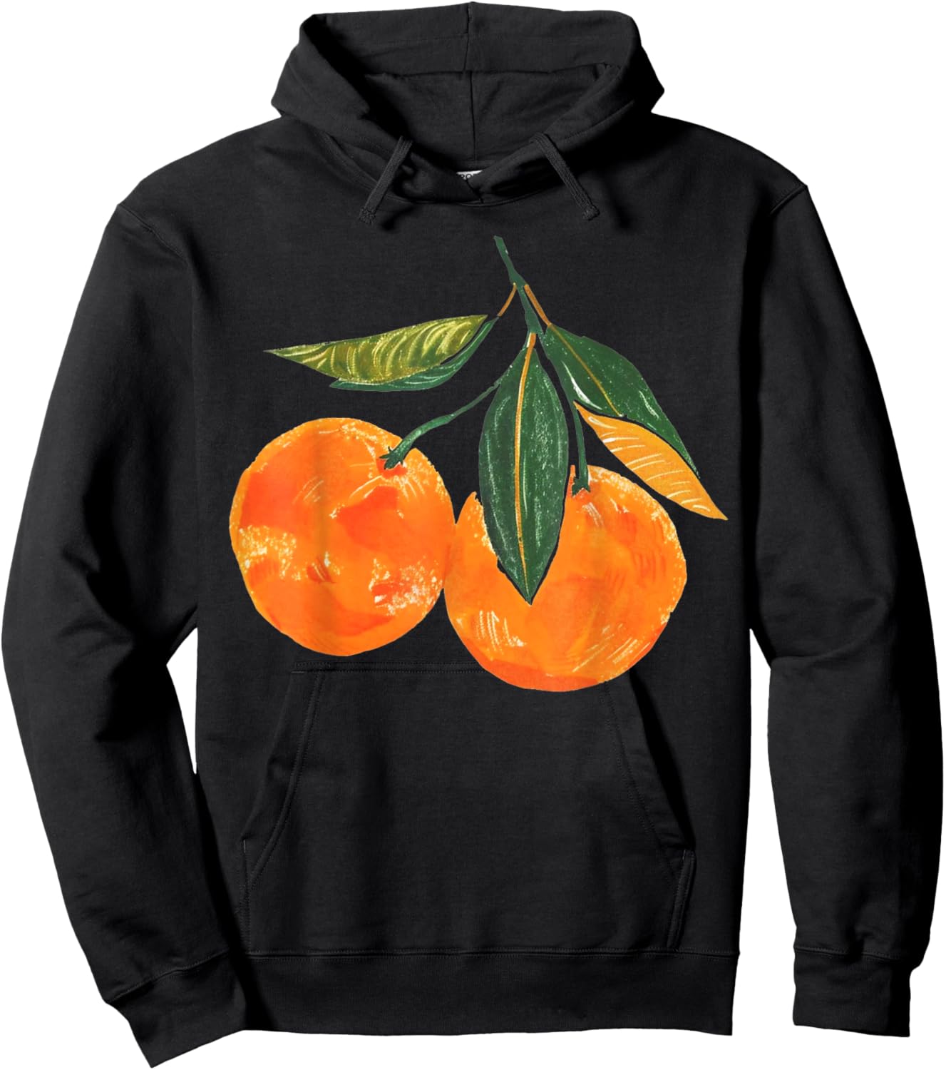 Vintage Graphic Fruit Orange Aesthetic Boho Juicy Men Women Hoodie - Hoodie | Black