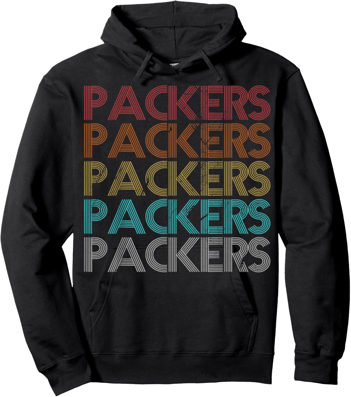 Retro Vintage Packers Hoodie - Hoodie | Black