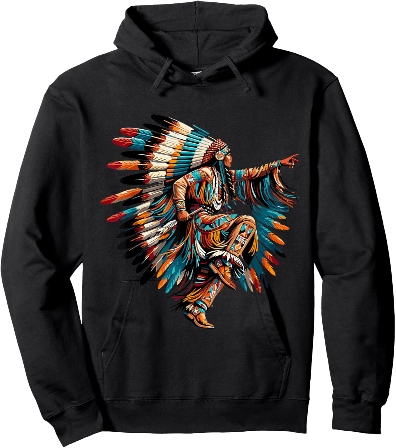 Native American Indian Native Blood Hoodie - Hoodie | Black
