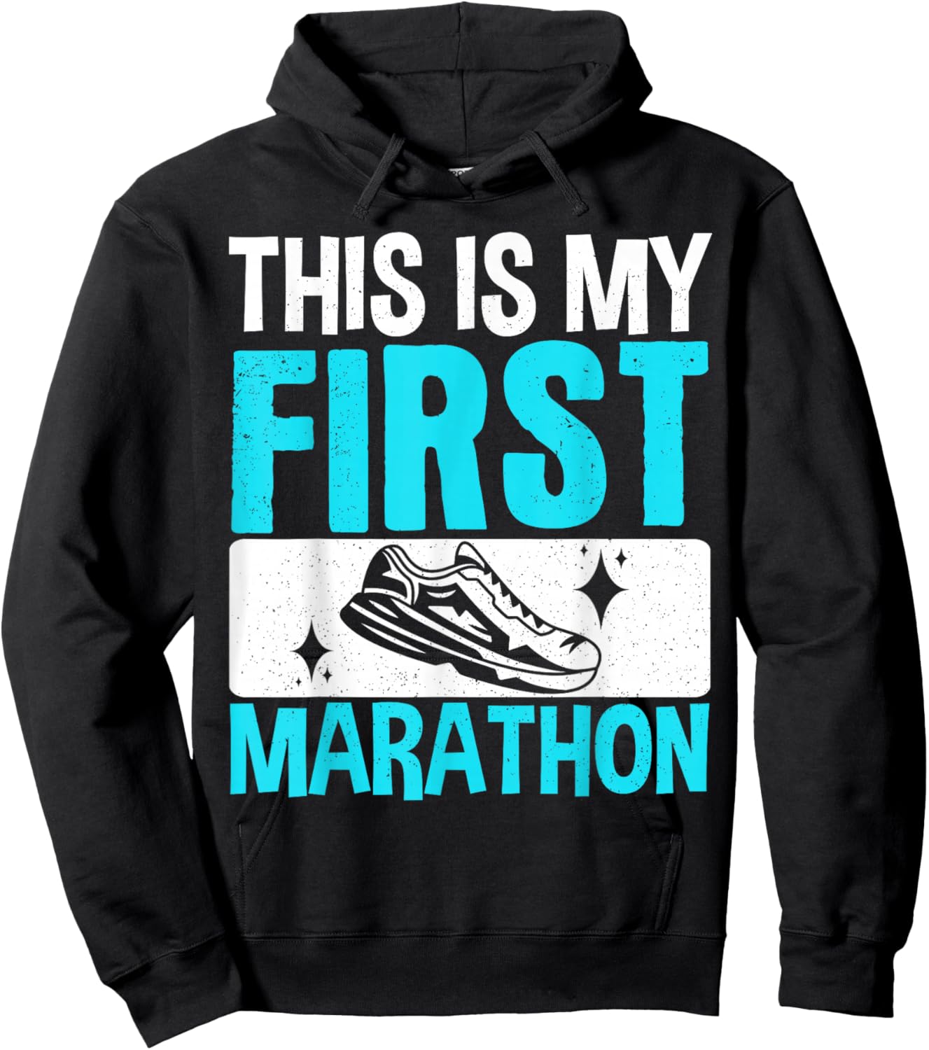 This Is My First Marathon Hoodie - Hoodie | Black
