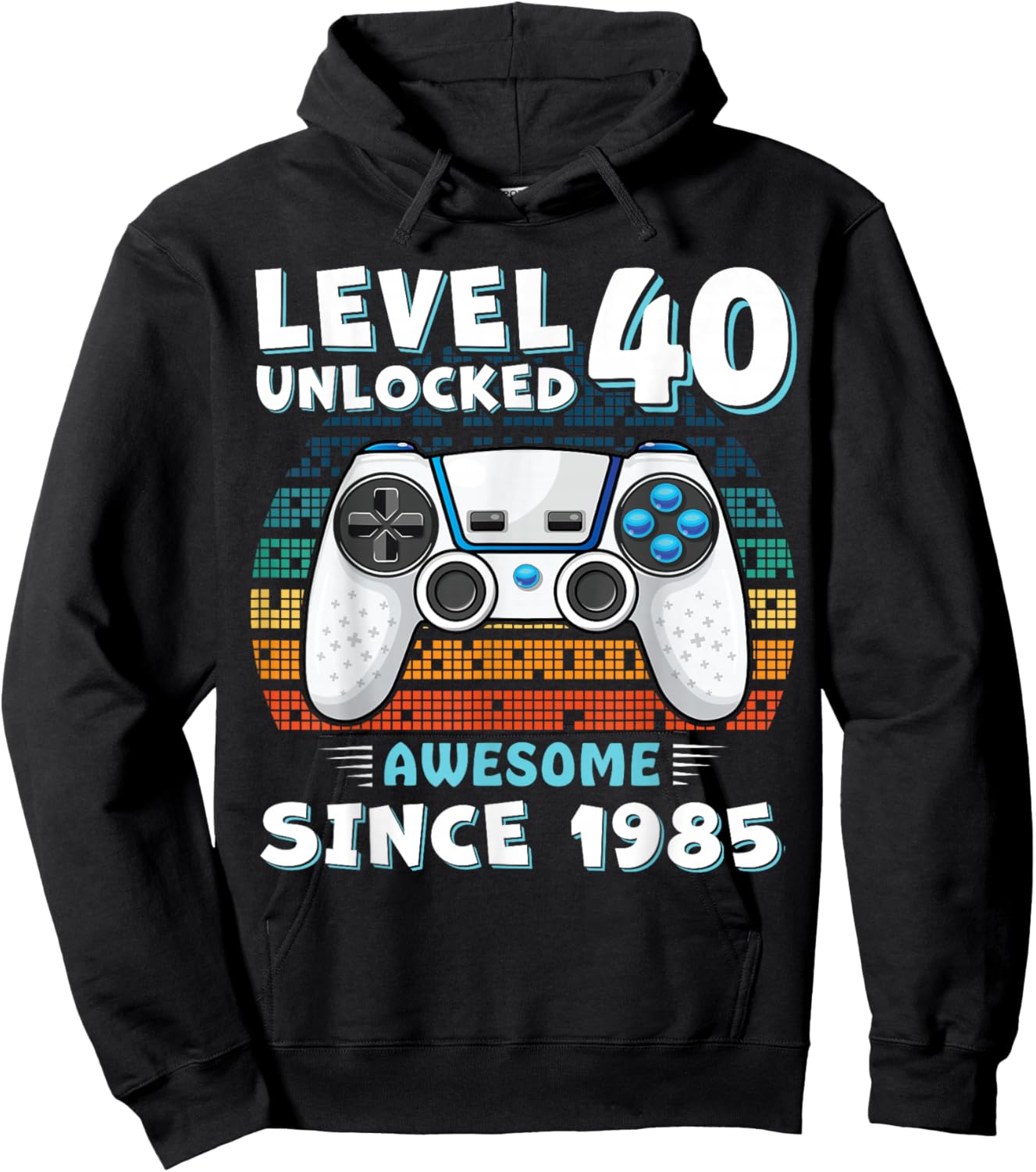 40 Year Birthday Decorations Men Gag 40yr 1985 40th Birthday Hoodie - Hoodie | Black