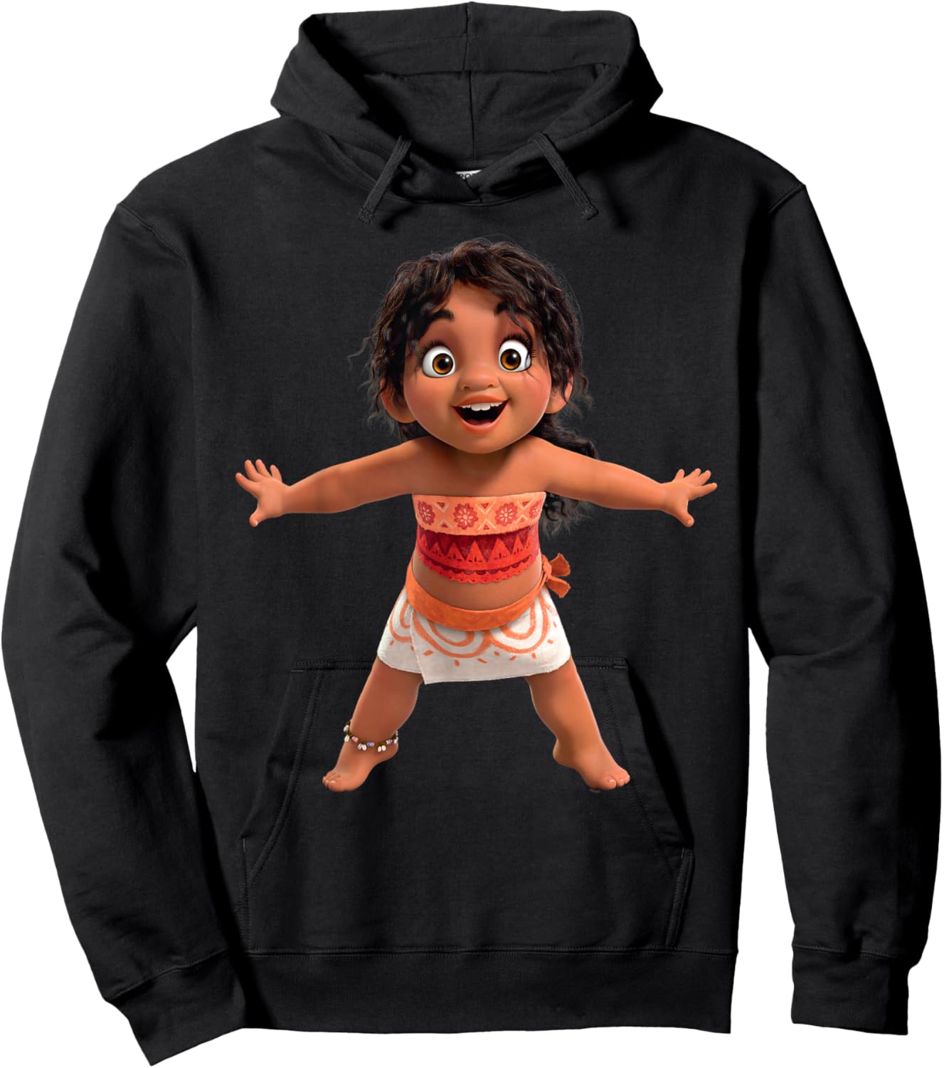 Disney Moana 2 Moana’s Little Sister Simea Excited Hoodie - Hoodie | Black