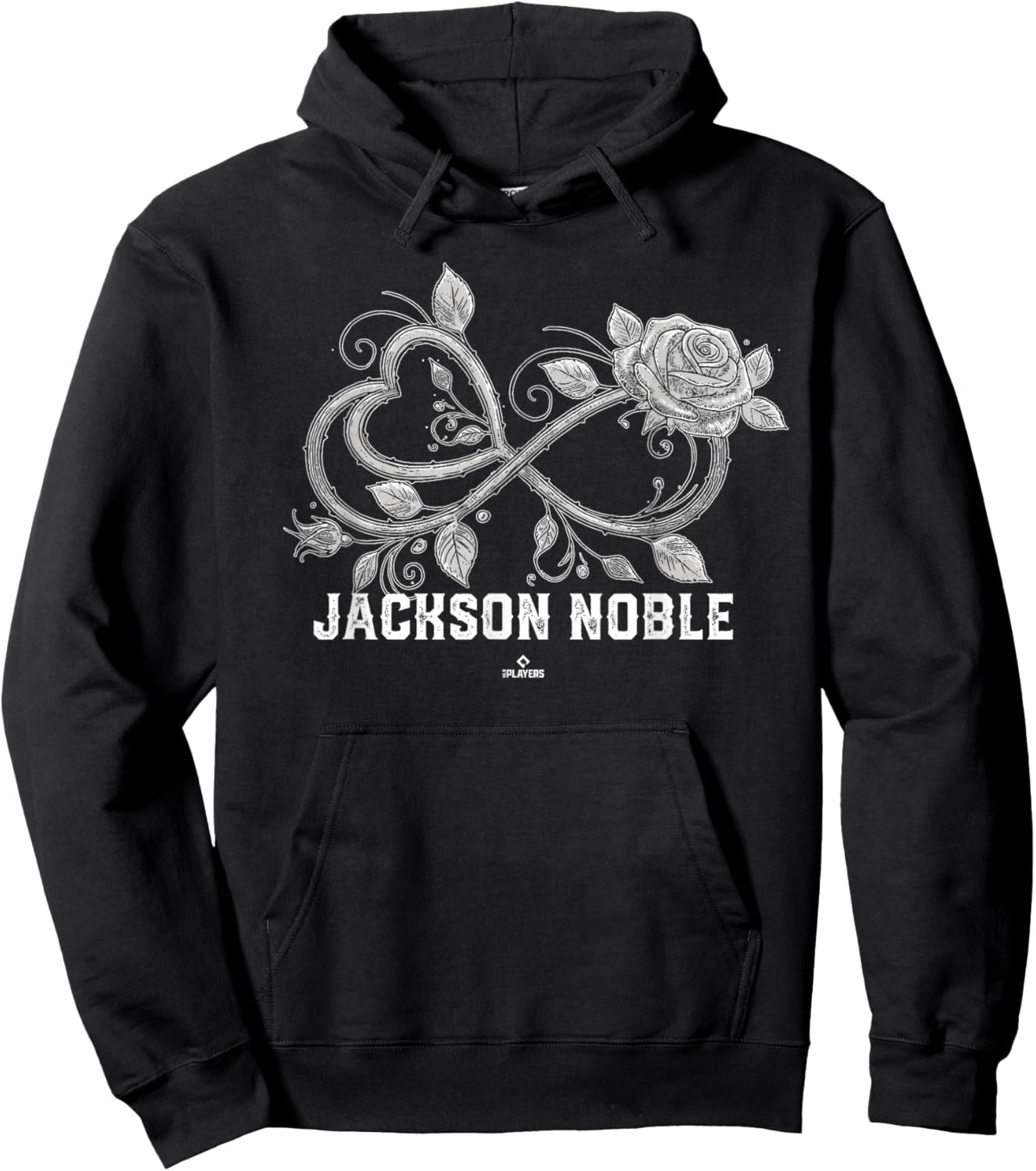 Infinite Heart Rose Thorns Jackson Noble Prospect Baseball Hoodie - Hoodie | Black