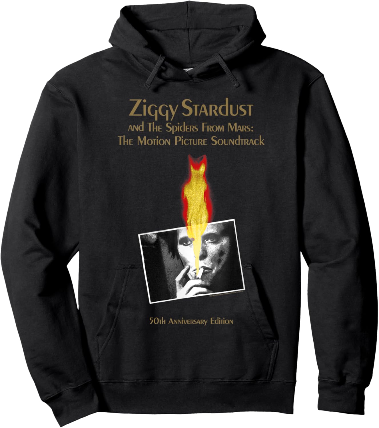 David Bowie Ziggy Stardust Motion Picture 50th Anniversary Hoodie - Hoodie | Black