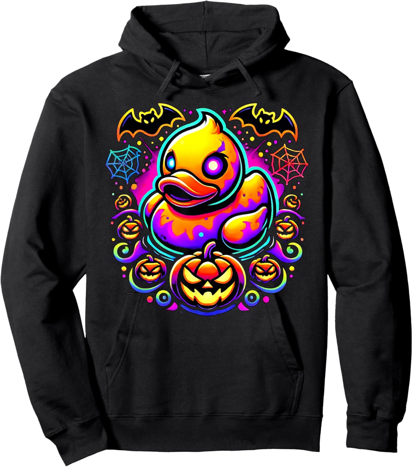 Pumpkin Rubber Duck Halloween Hoodie - Hoodie | Black