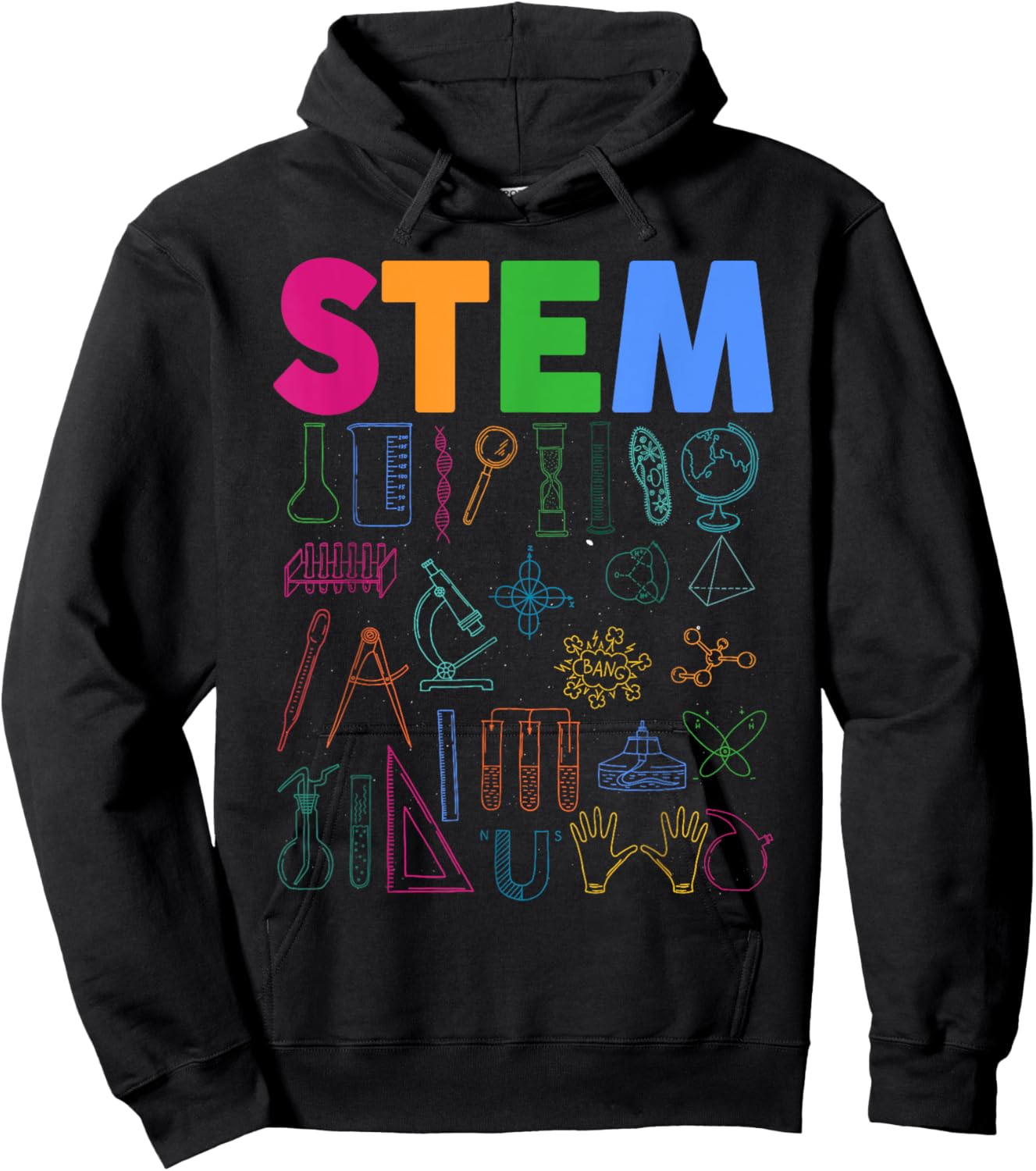 STEM Science Technology Engineering Math Teacher Hoodie - Hoodie | Black