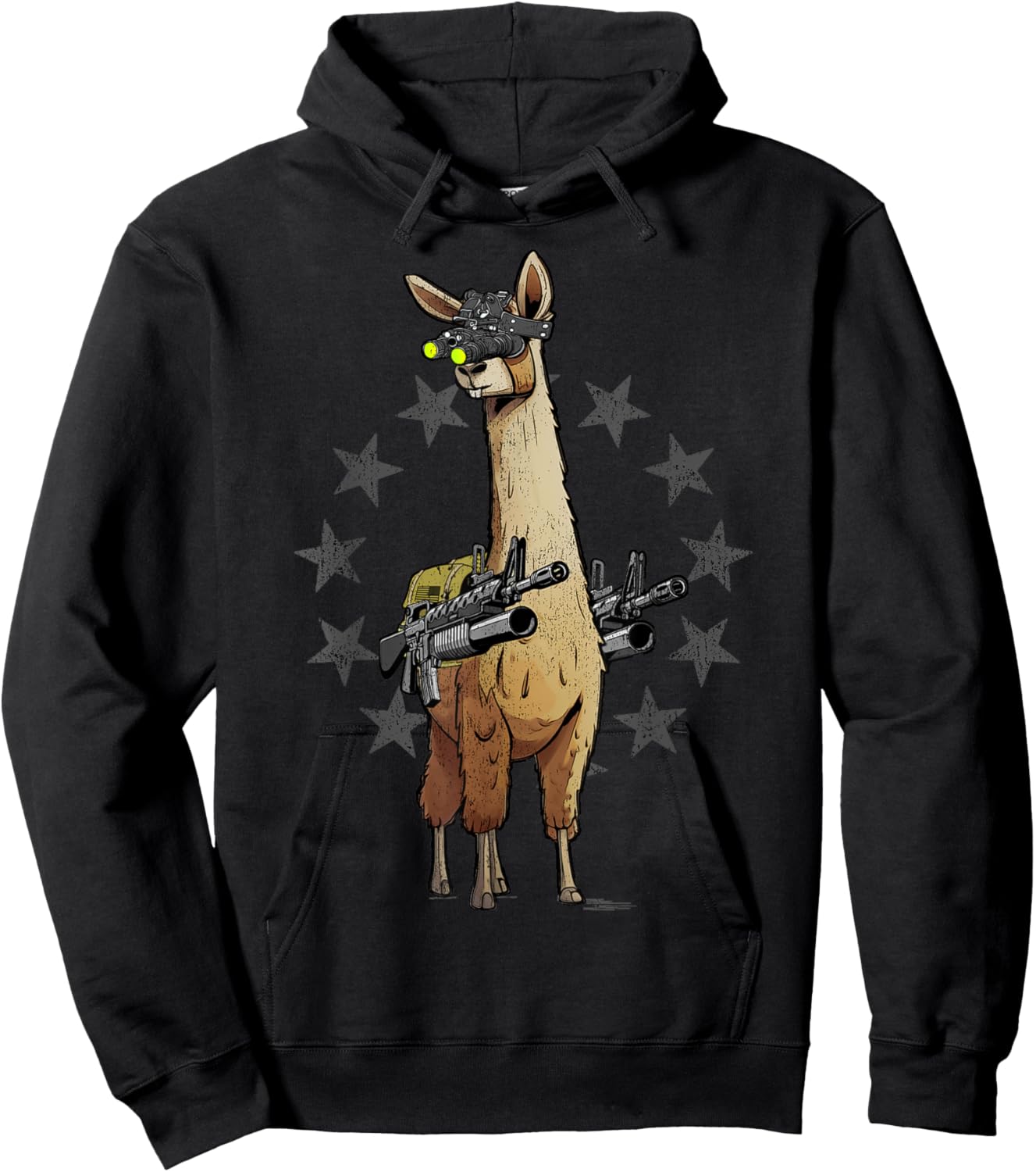 Combat Llama Hoodie - Hoodie | Black
