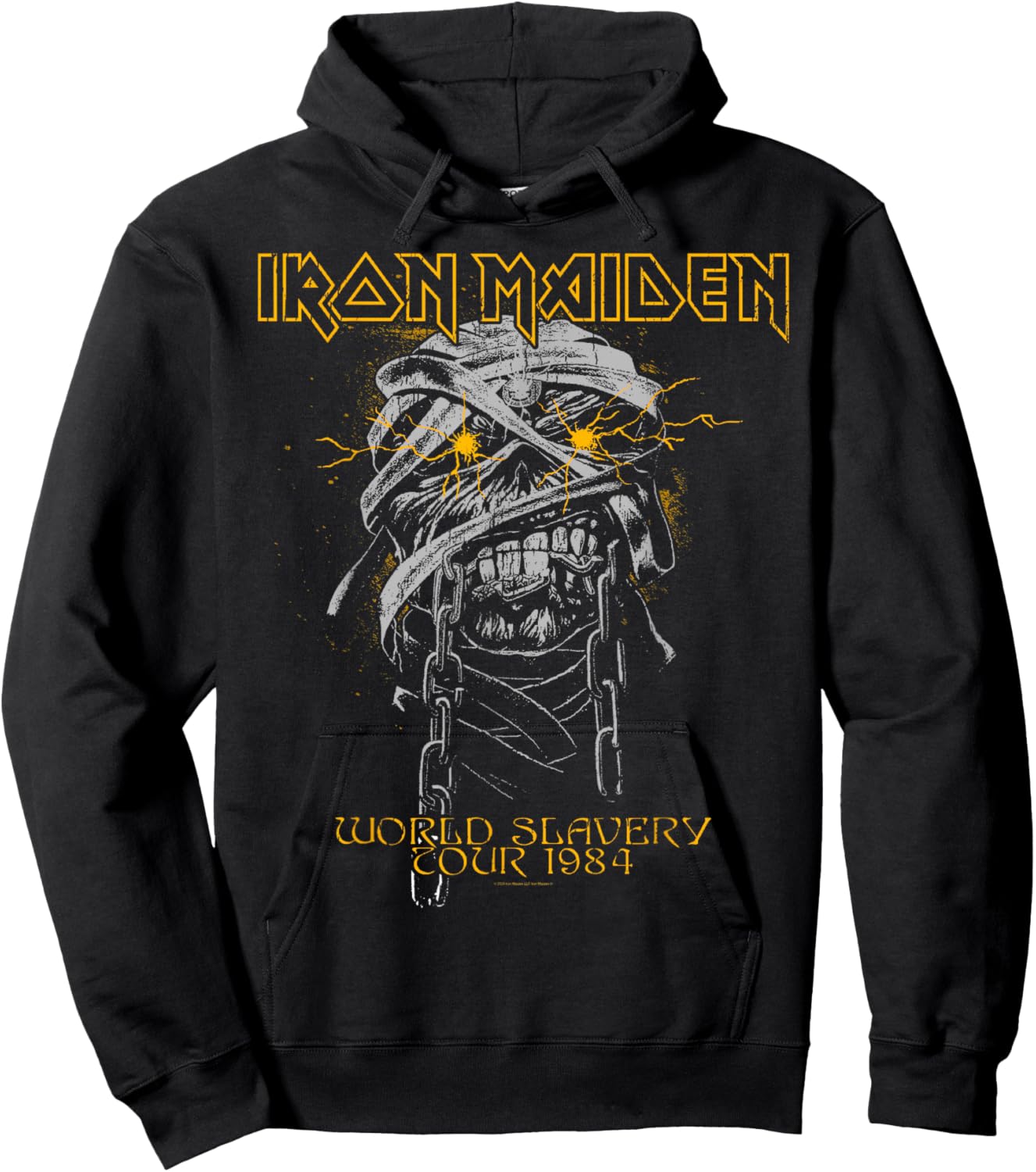 Iron Maiden - Powerslave Head Mummy Brown Hoodie - Hoodie | Black