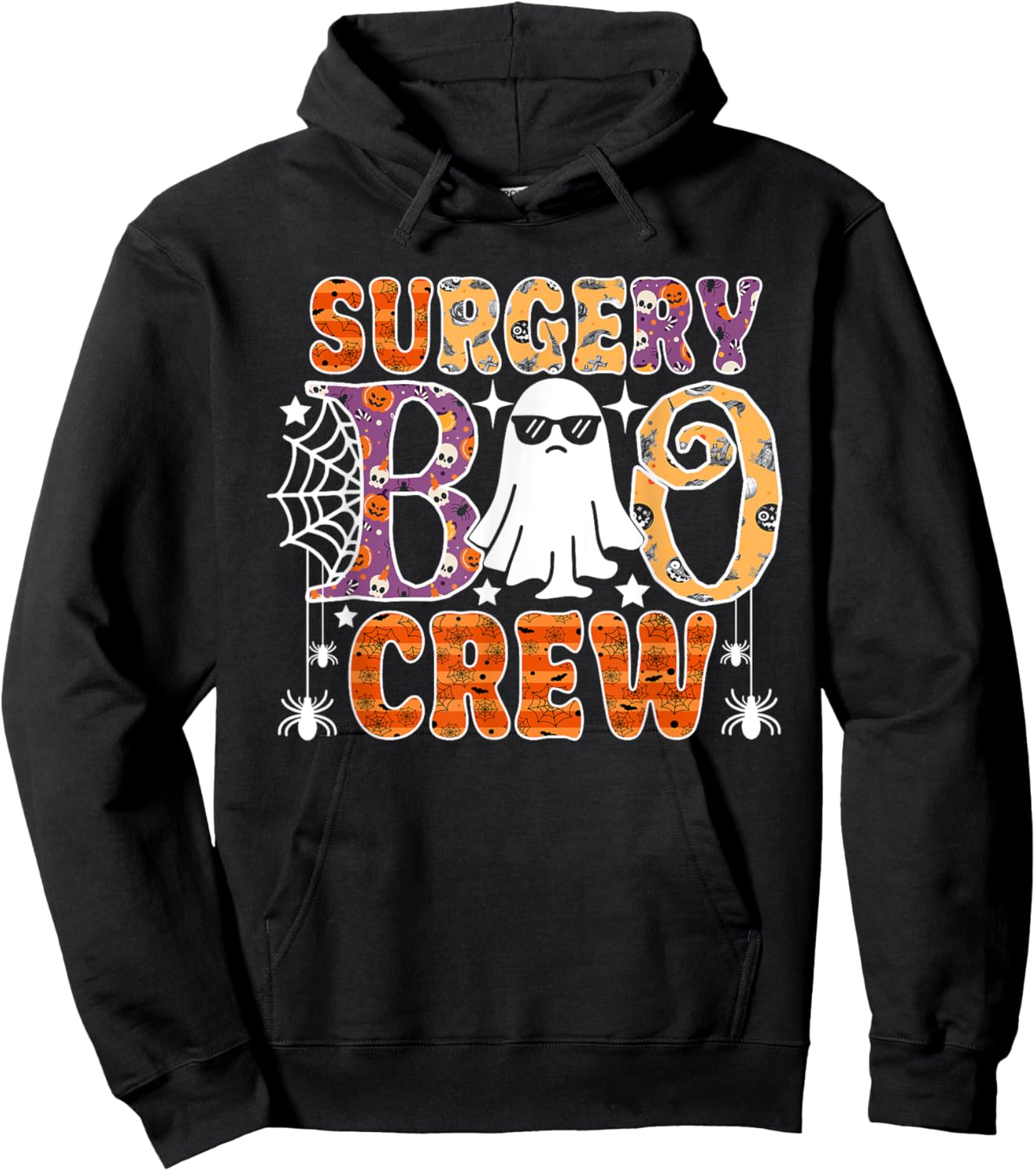 Surgery Boo Crew Surgical Tech Nurse Halloween Costume Hoodie - Hoodie | Black