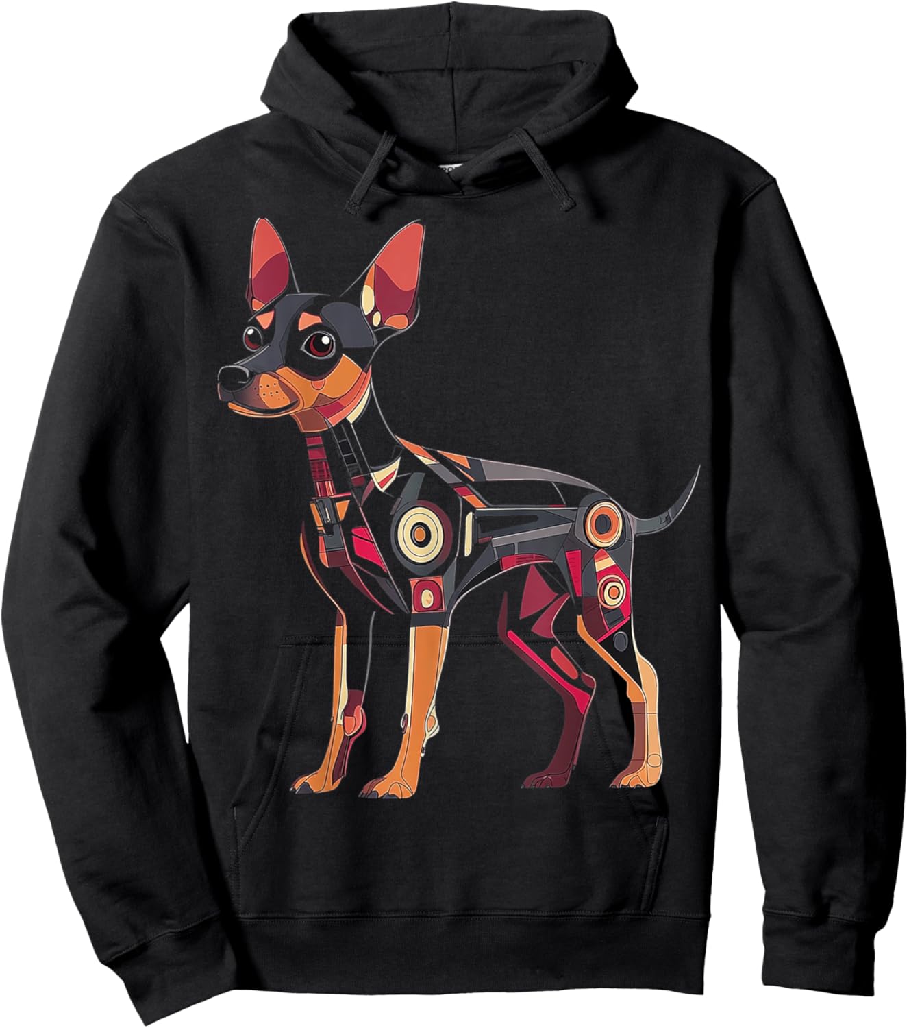 Miniature Pinscher Dog Motif Pet Art Miniature Pinscher Women Kids Hoodie - Hoodie | Black