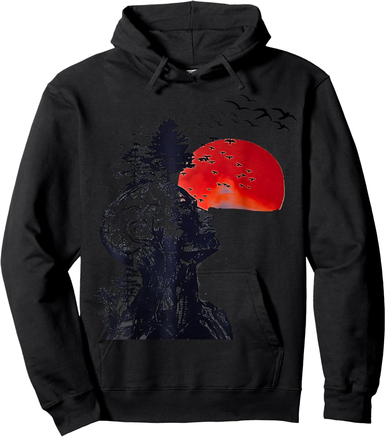 Hangover Human Tree Graphic Hoodie - Hoodie | Black