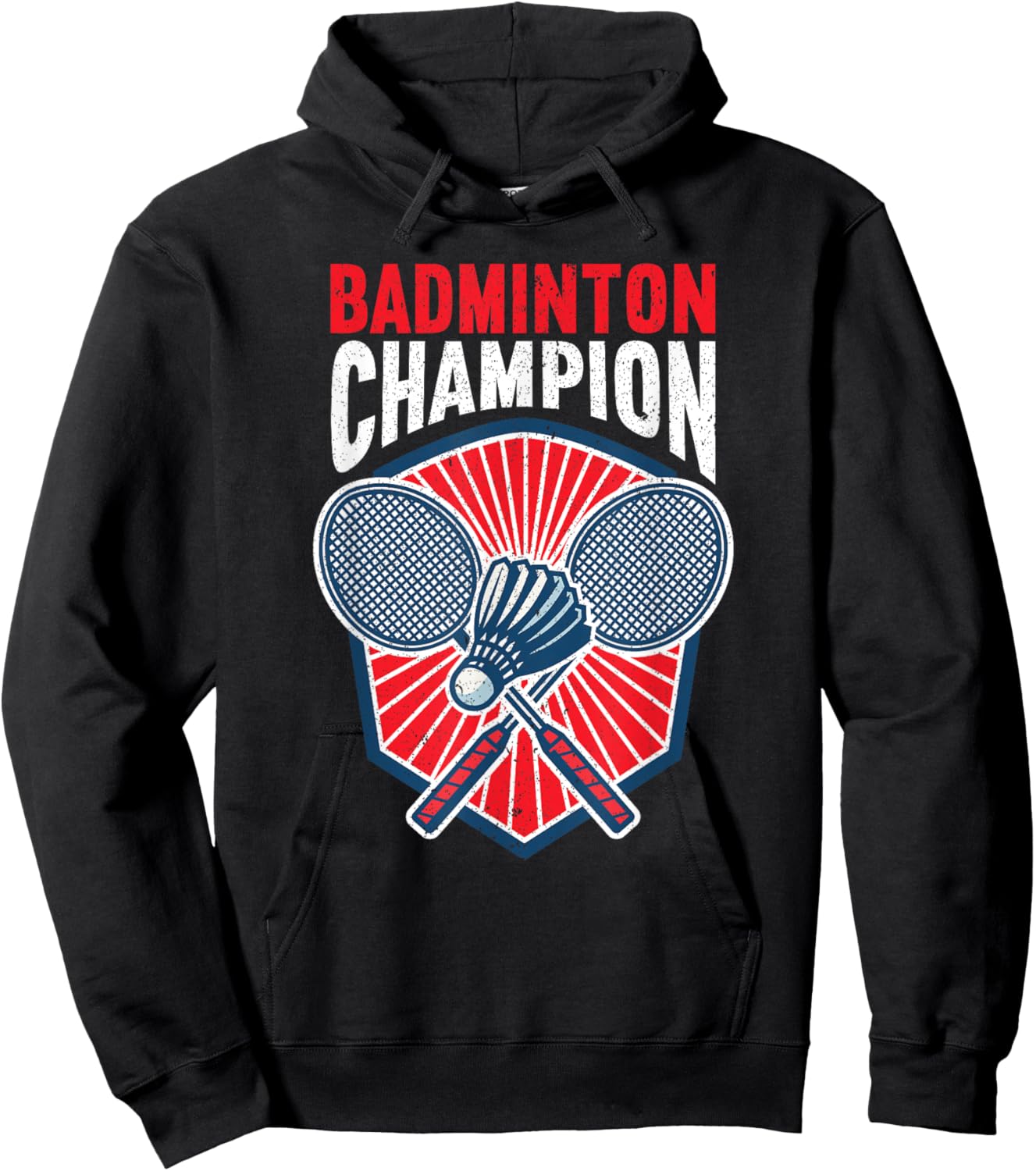 Badminton Champion Funny Badminton Hoodie - Hoodie | Black