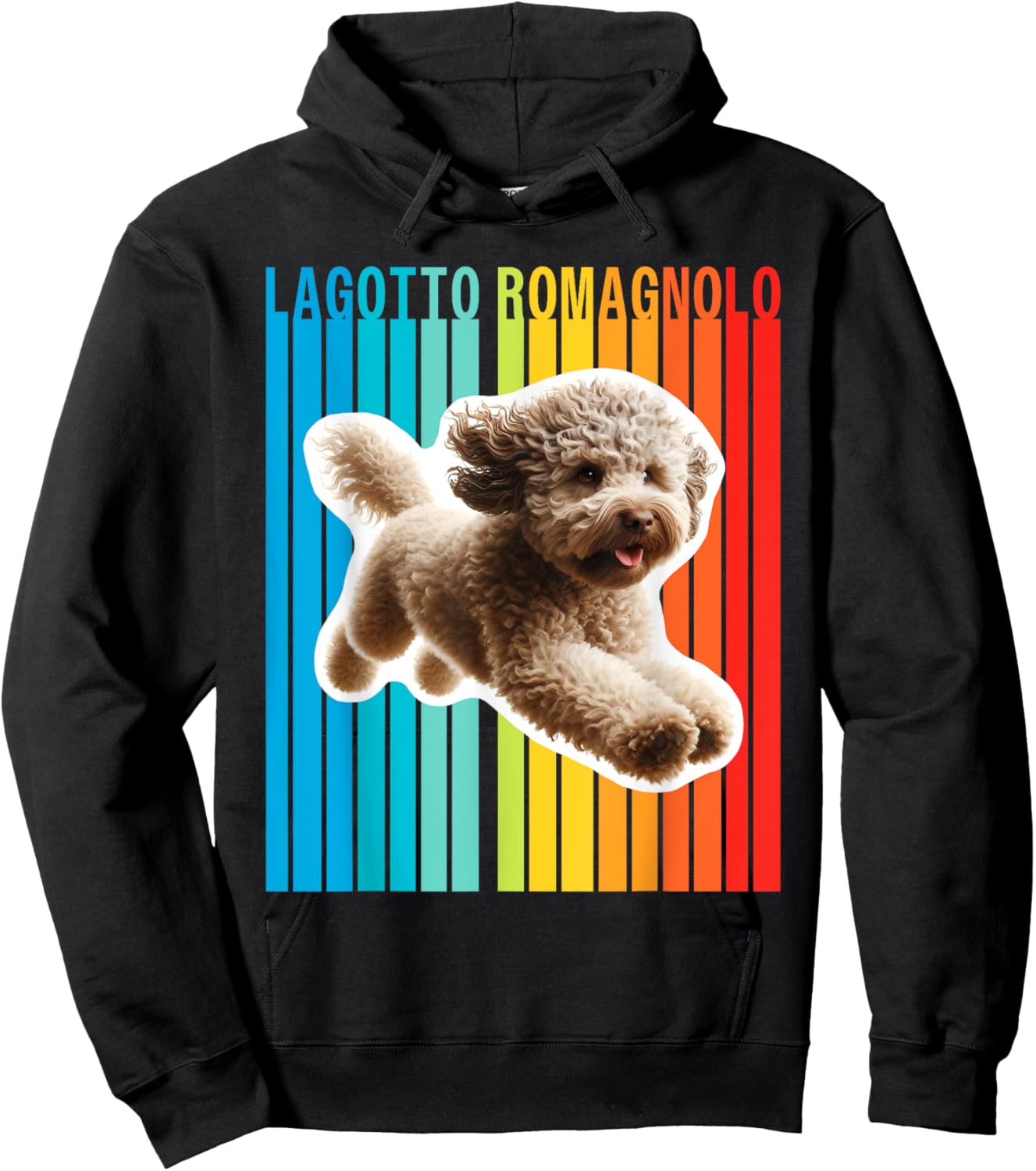 Colorful Lagotto Romagnolo Hoodie - Hoodie | Black