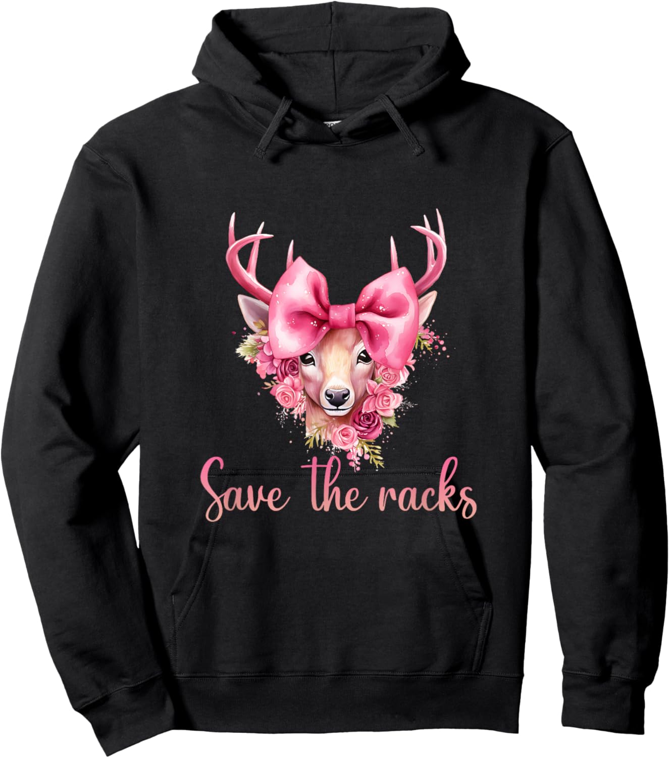 Save the Racks Breast Cancer Awareness Hoodie - Hoodie | Black