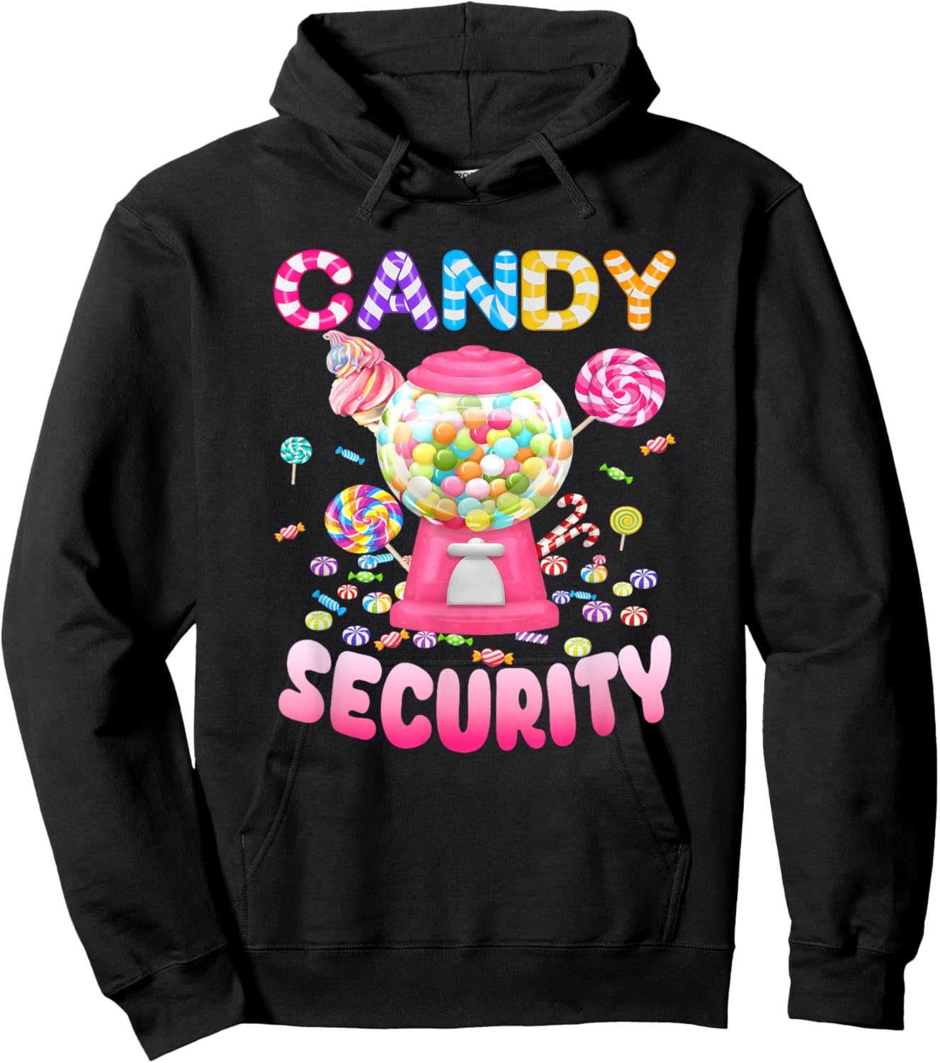 Candy-Security Candyland Costume Kids Teens Adult Hoodie - Hoodie | Black