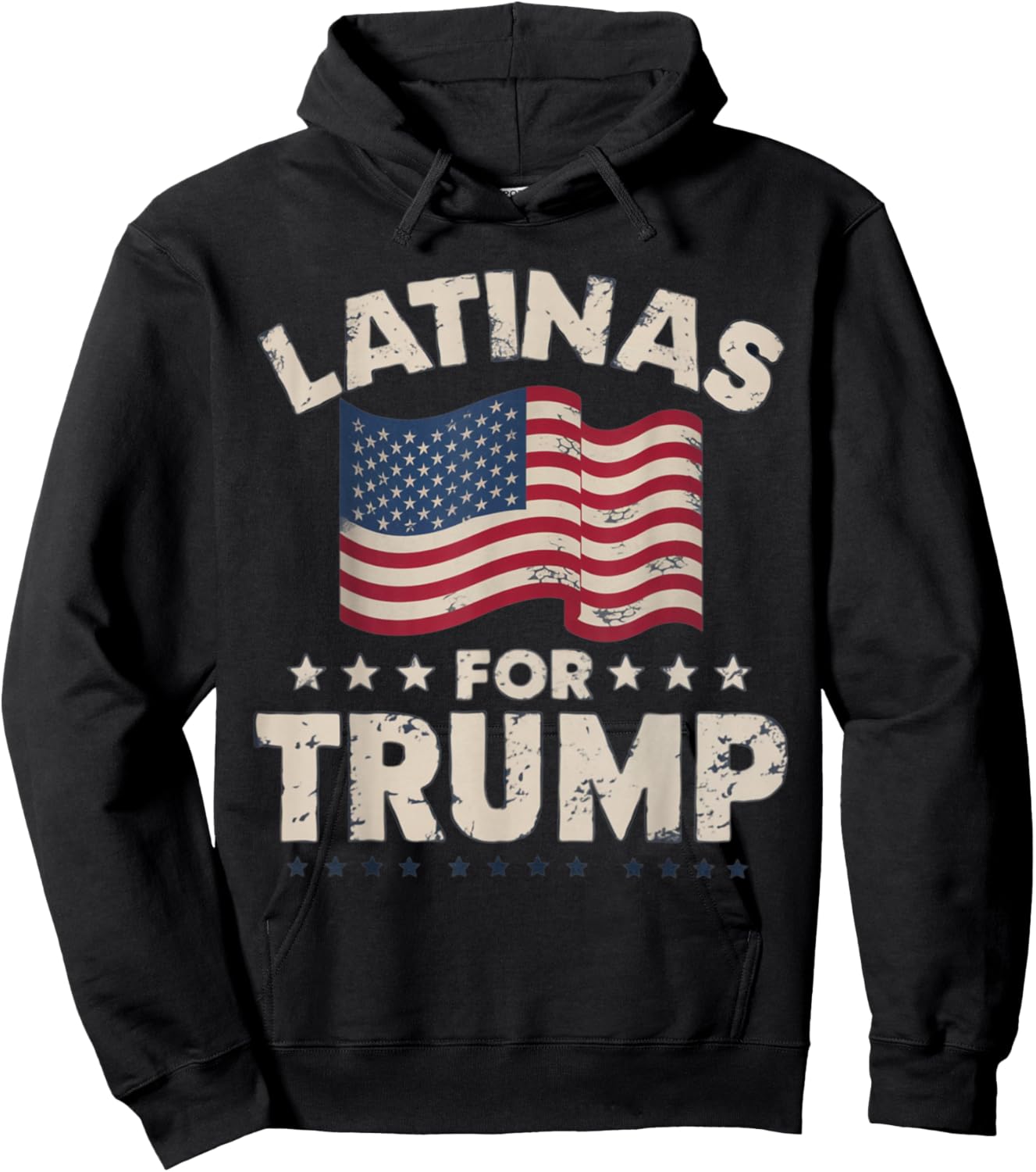 Latinas For Trump 2024 Election President Hispanic Hoodie - Hoodie | Black