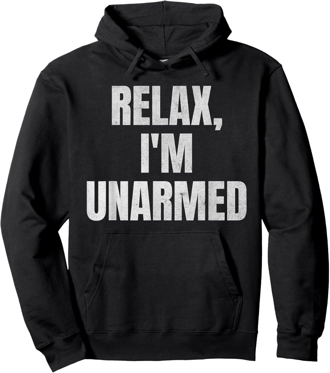 Relax I’m Unarmed Funny Amputee Hoodie - Hoodie | Black