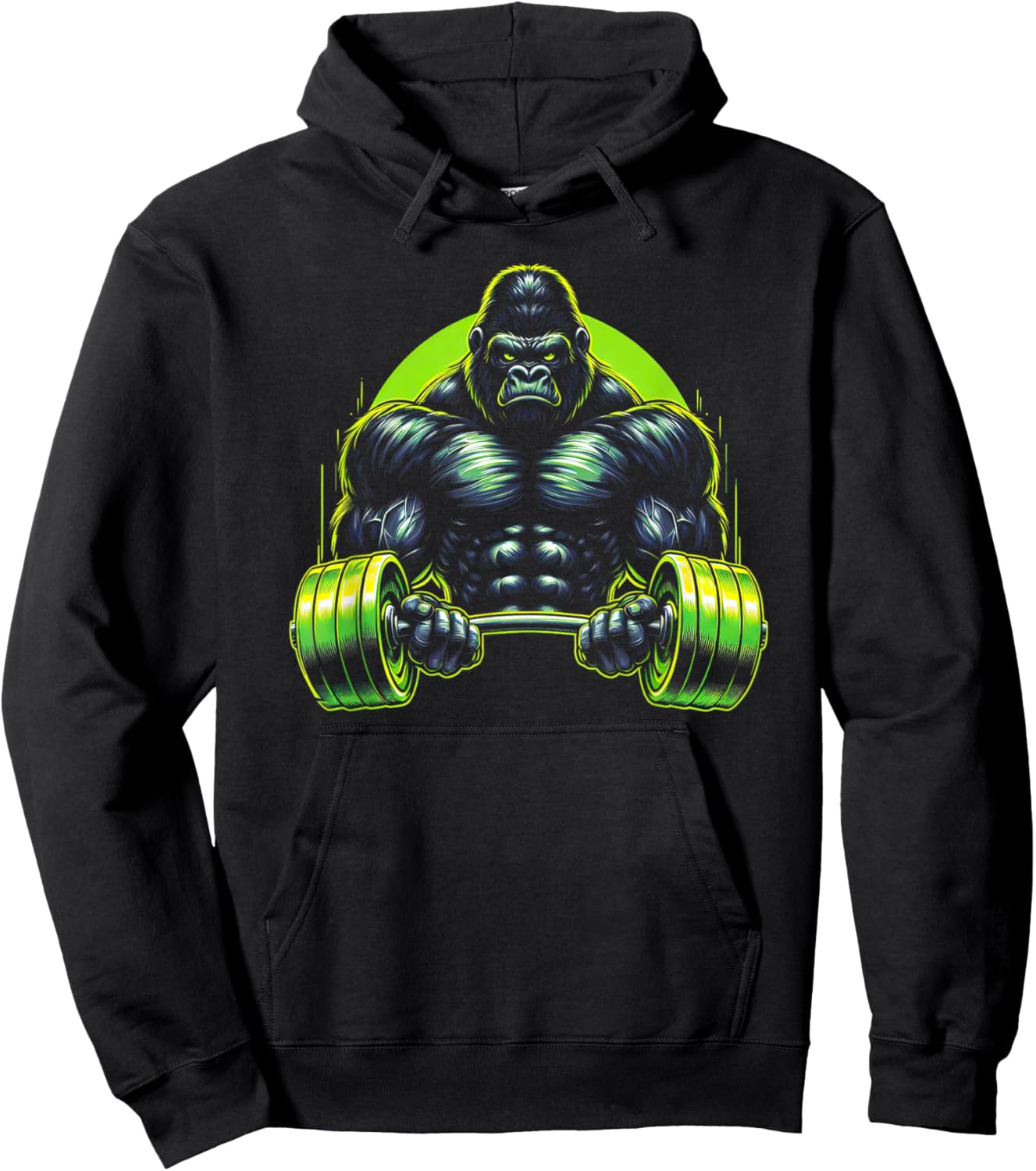 Gorilla Monkey Gym Wear Bodybuilding Workout Motivation Hoodie - Hoodie | Black