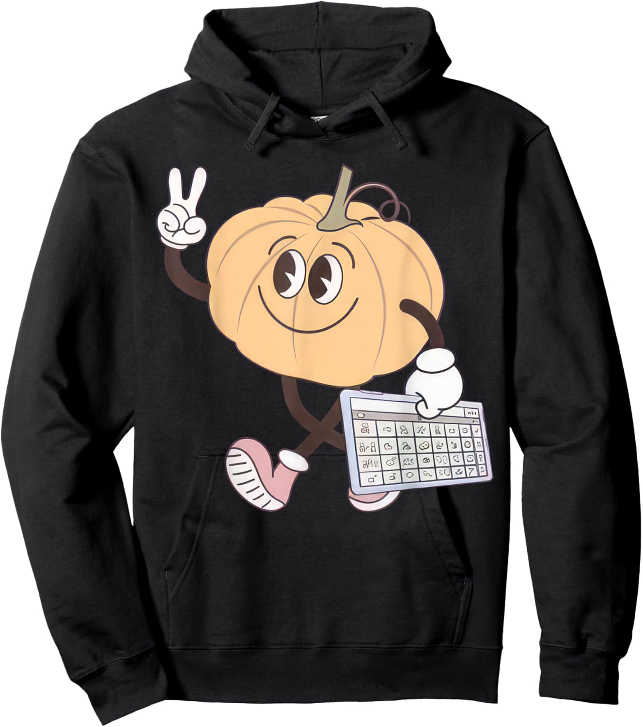 Awareness Fall Pumpkin AAC Device Autism Special Halloween Hoodie - Hoodie | Black